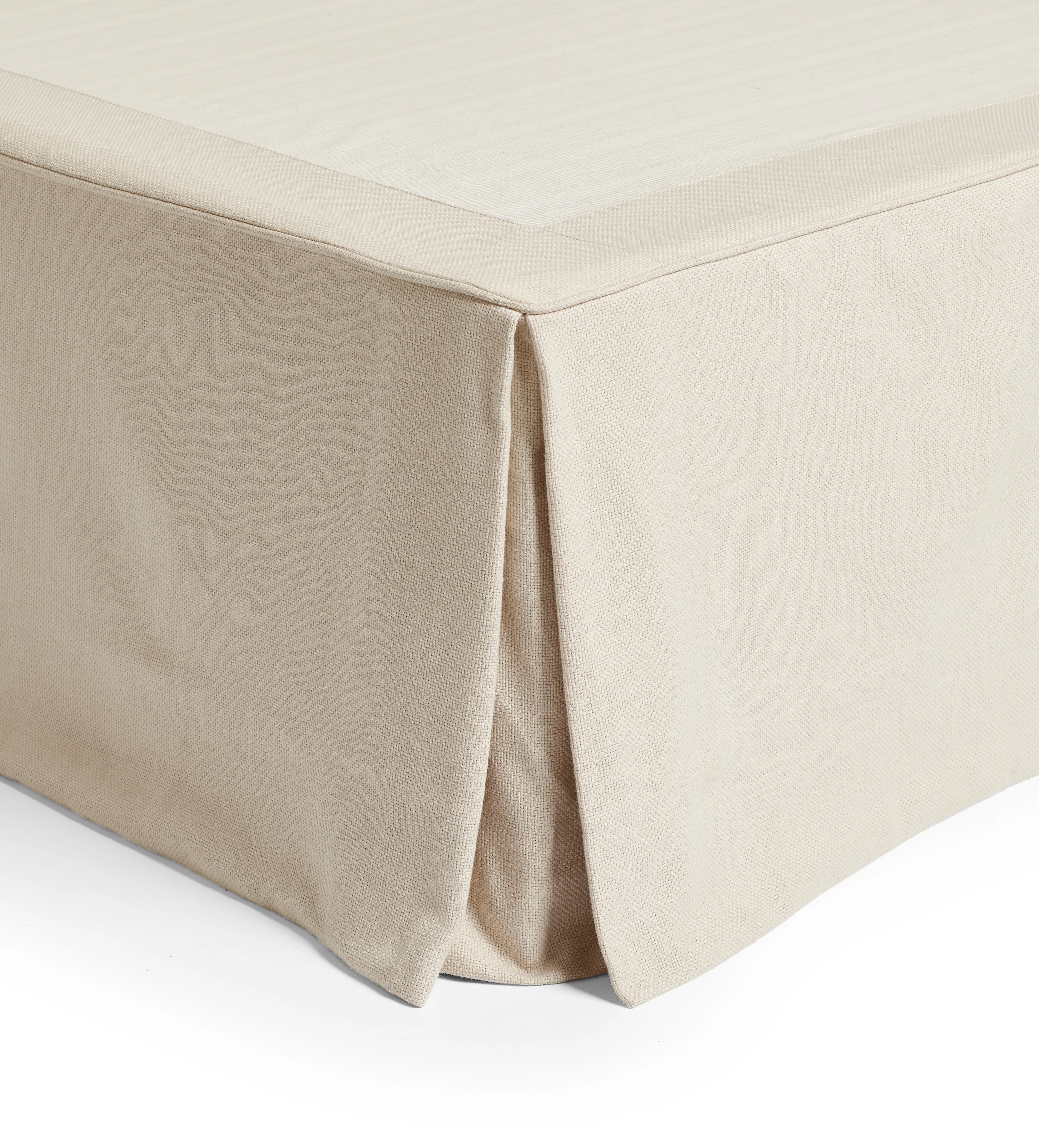 Bed Valance 100% Cotton – King Size – Oatmeal