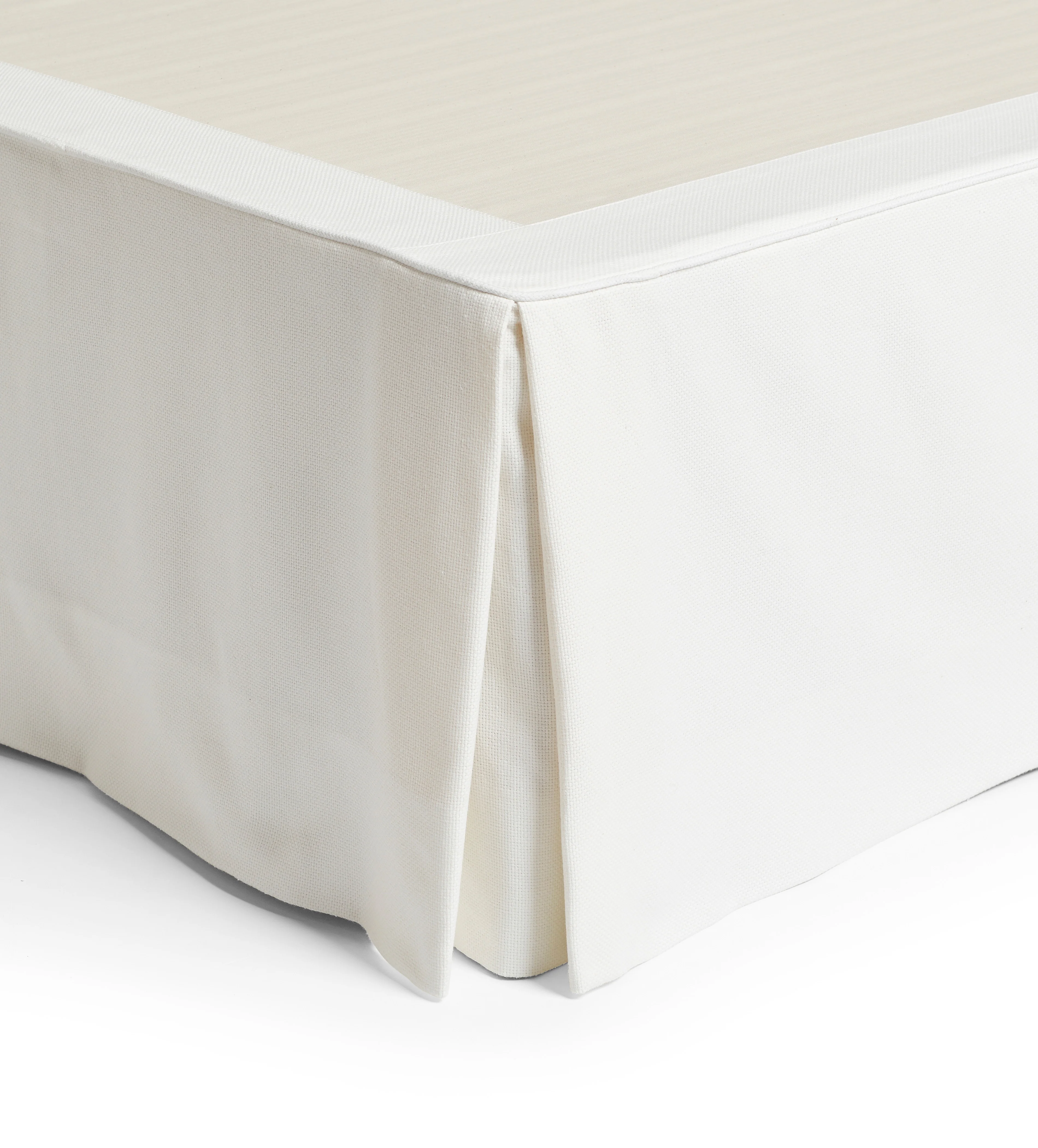 Bed Valance 100% Cotton – Single – Off-White