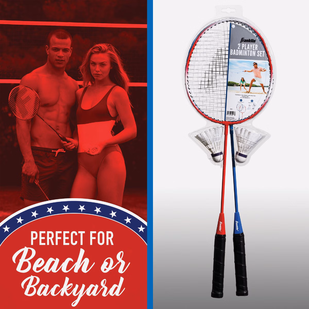Franklin 2-Player Replacement Badminton Racket Set