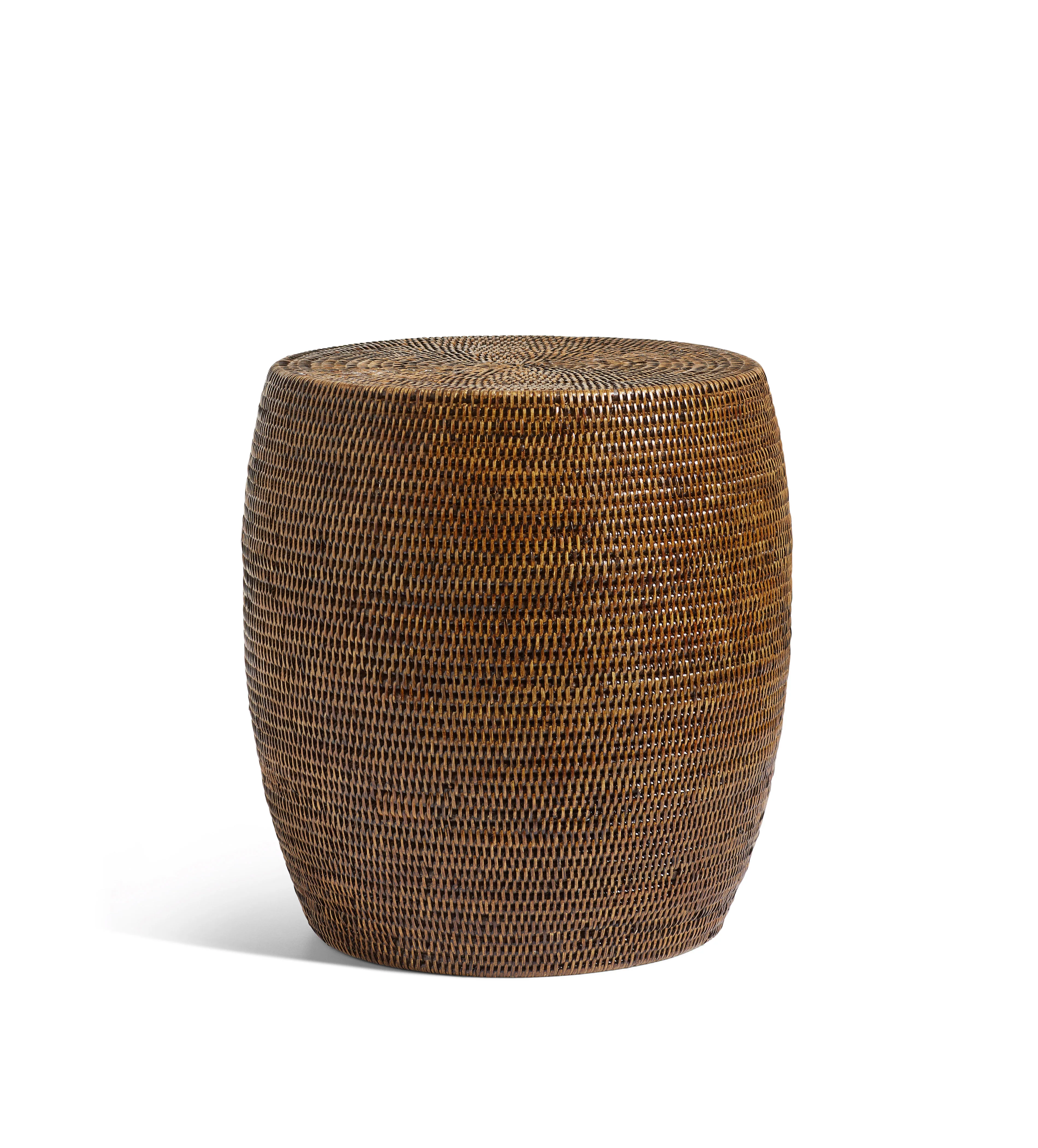 Damu Rattan Stool – Antique Brown