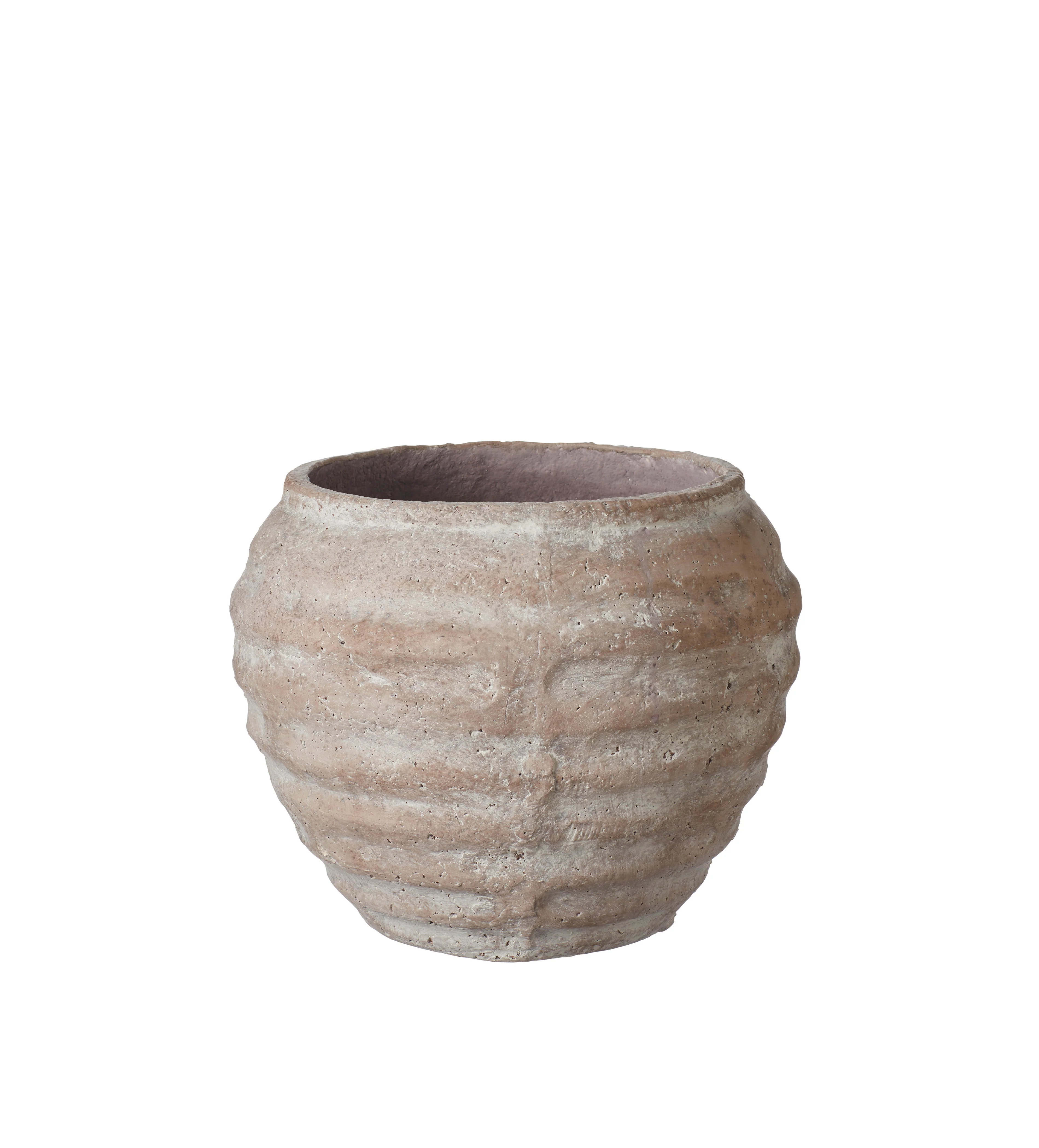 Decardi Ribbed Vase – Small – Grey