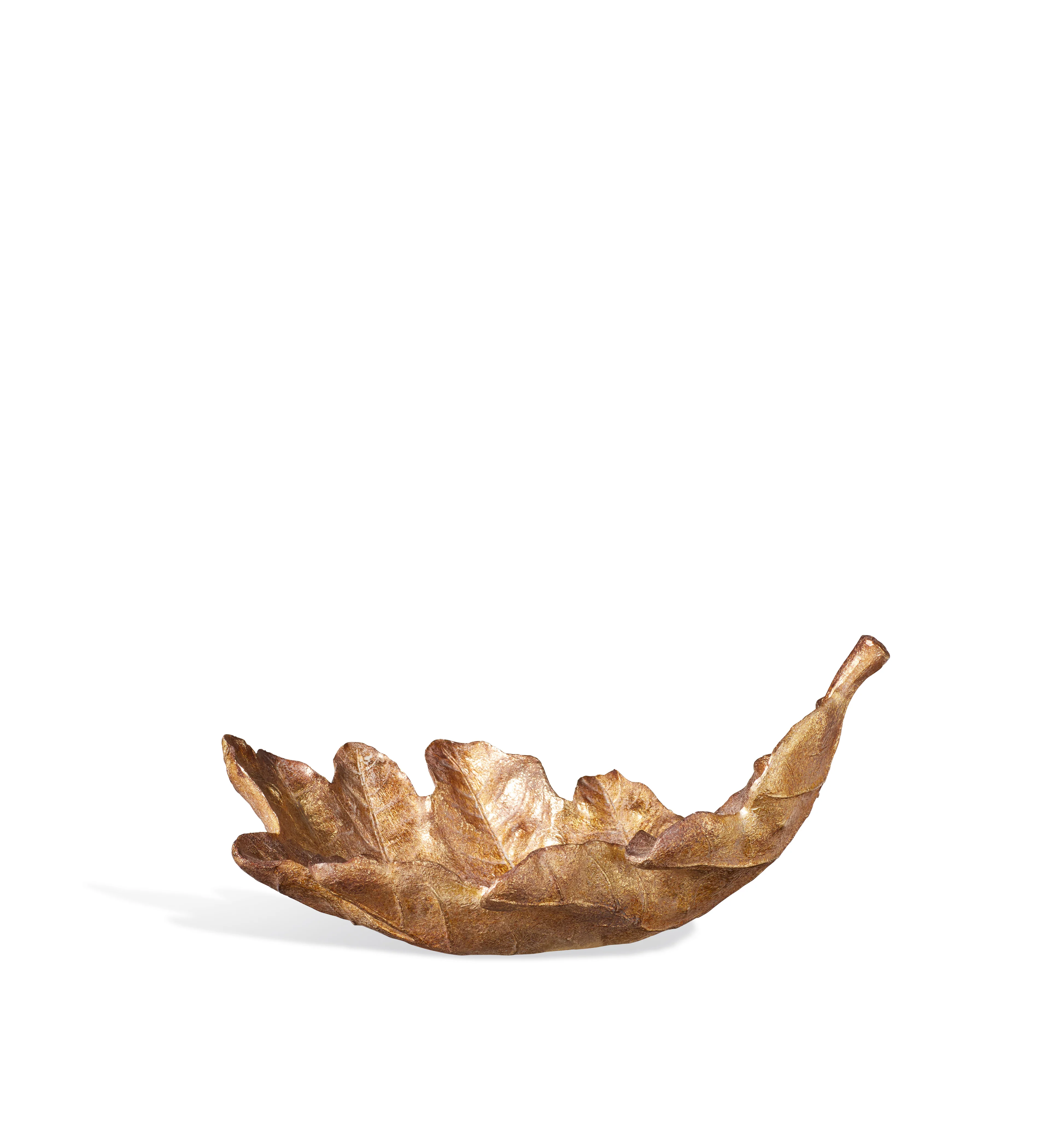 Decorative Oak Leaf Dish – Gold