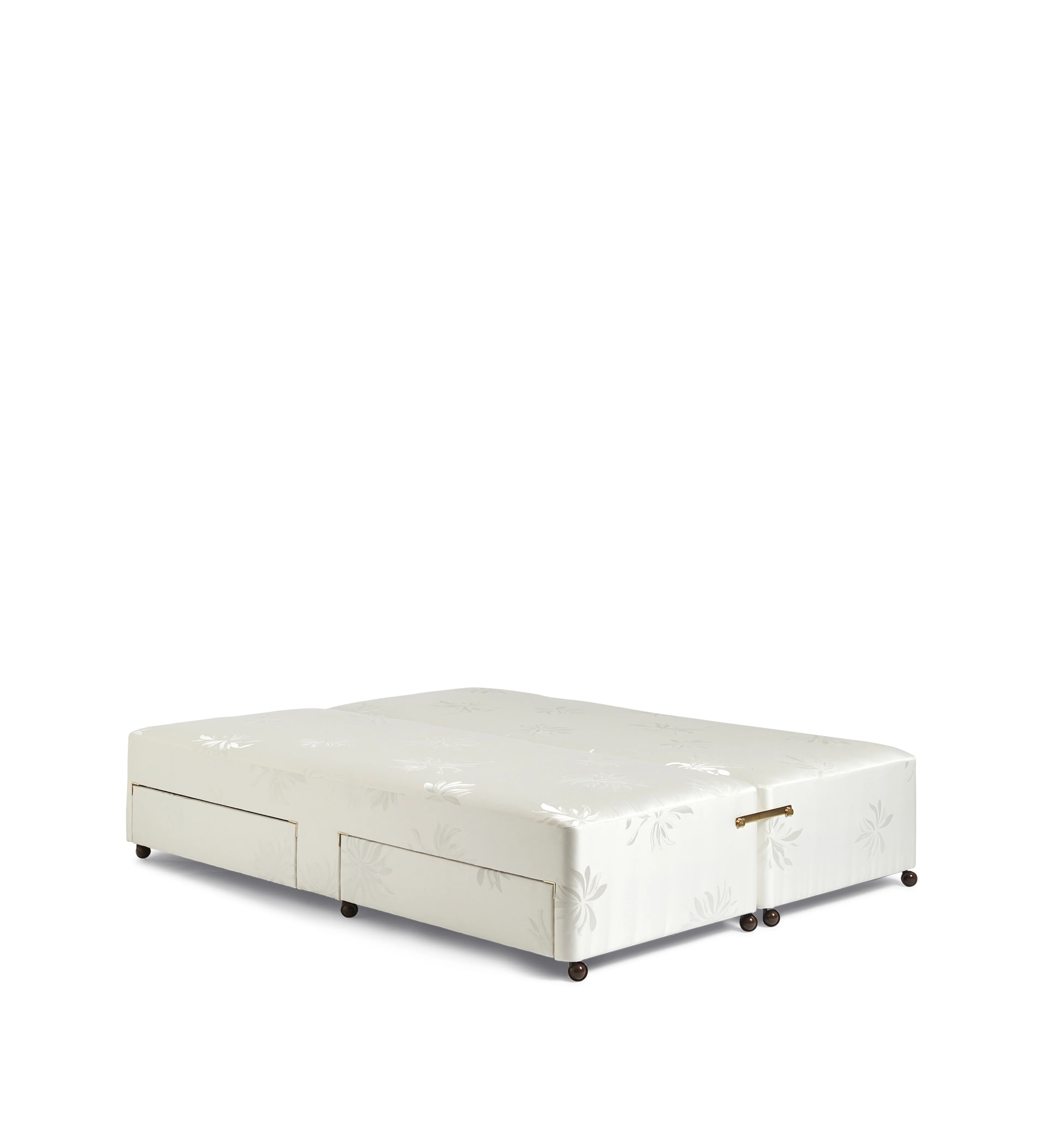 Deluxe Divan Bed Base with Drawers – Double – White