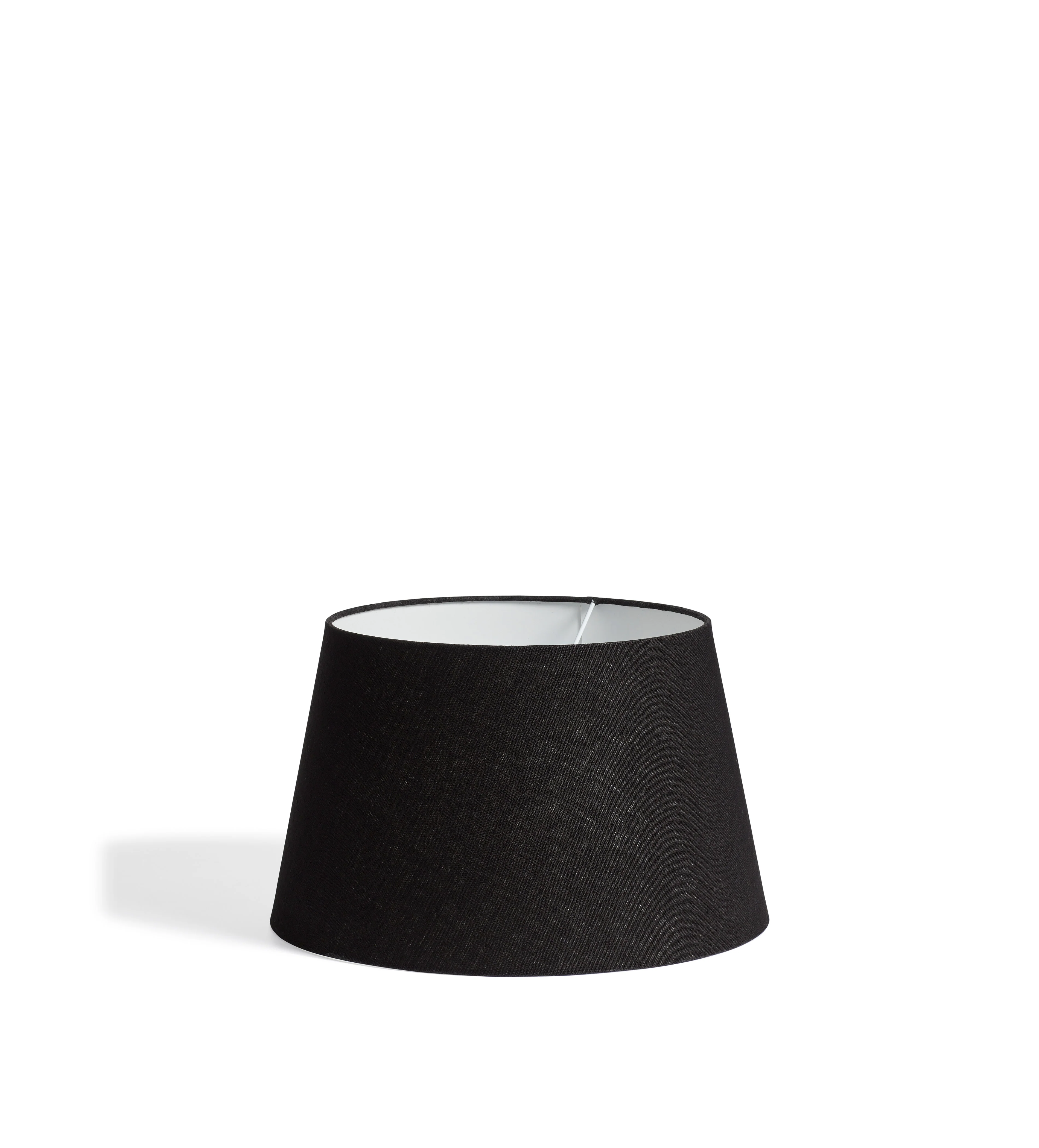 Drum Linen Lampshade 35cm – Black