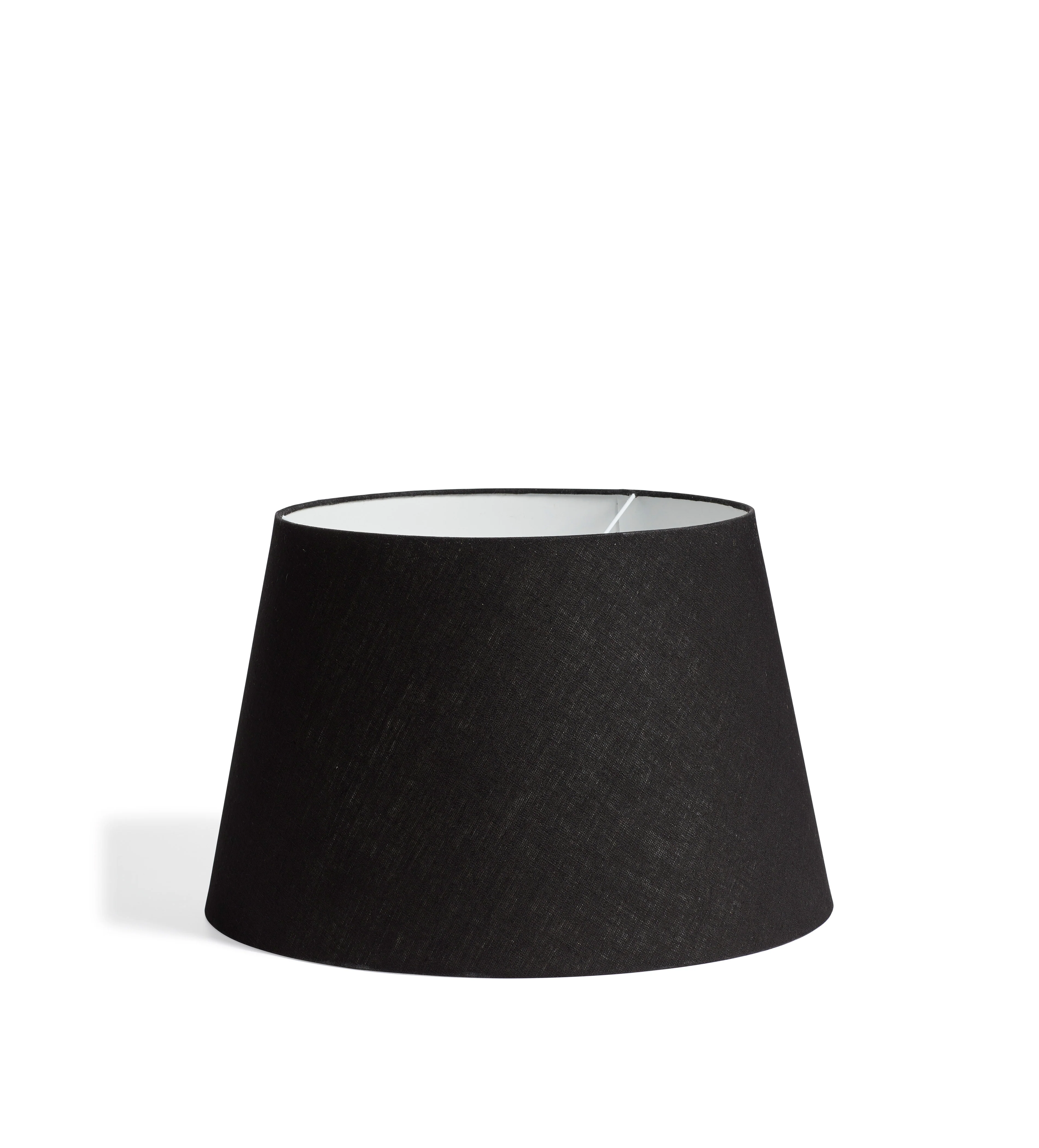 Drum Linen Lampshade 45cm – Black