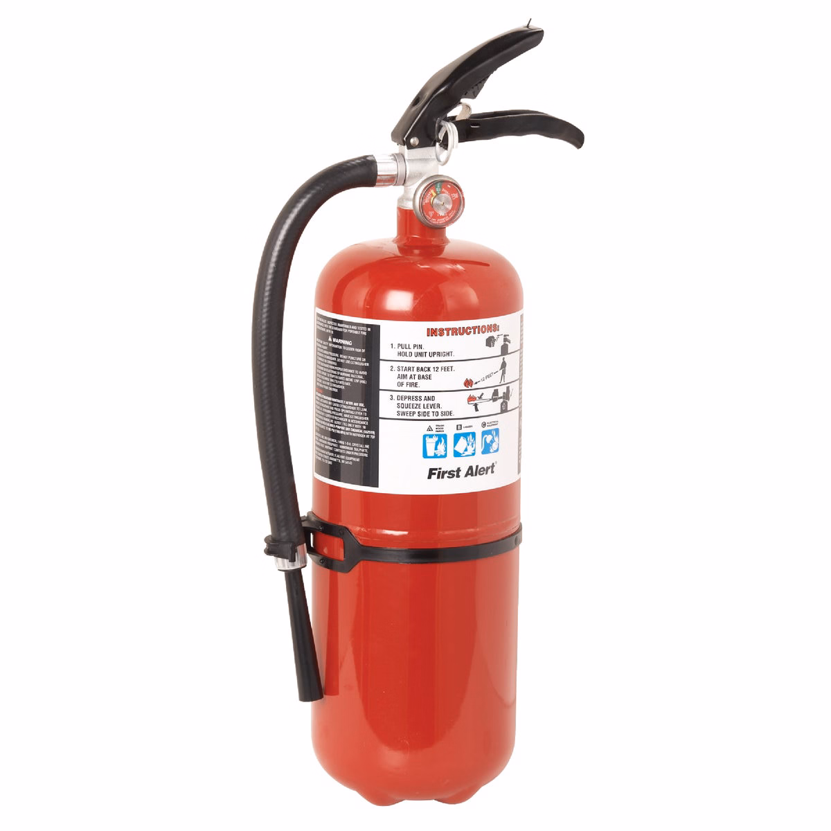 First Alert 4-A:60-B:C Rechargeable Commercial Fire Extinguisher
