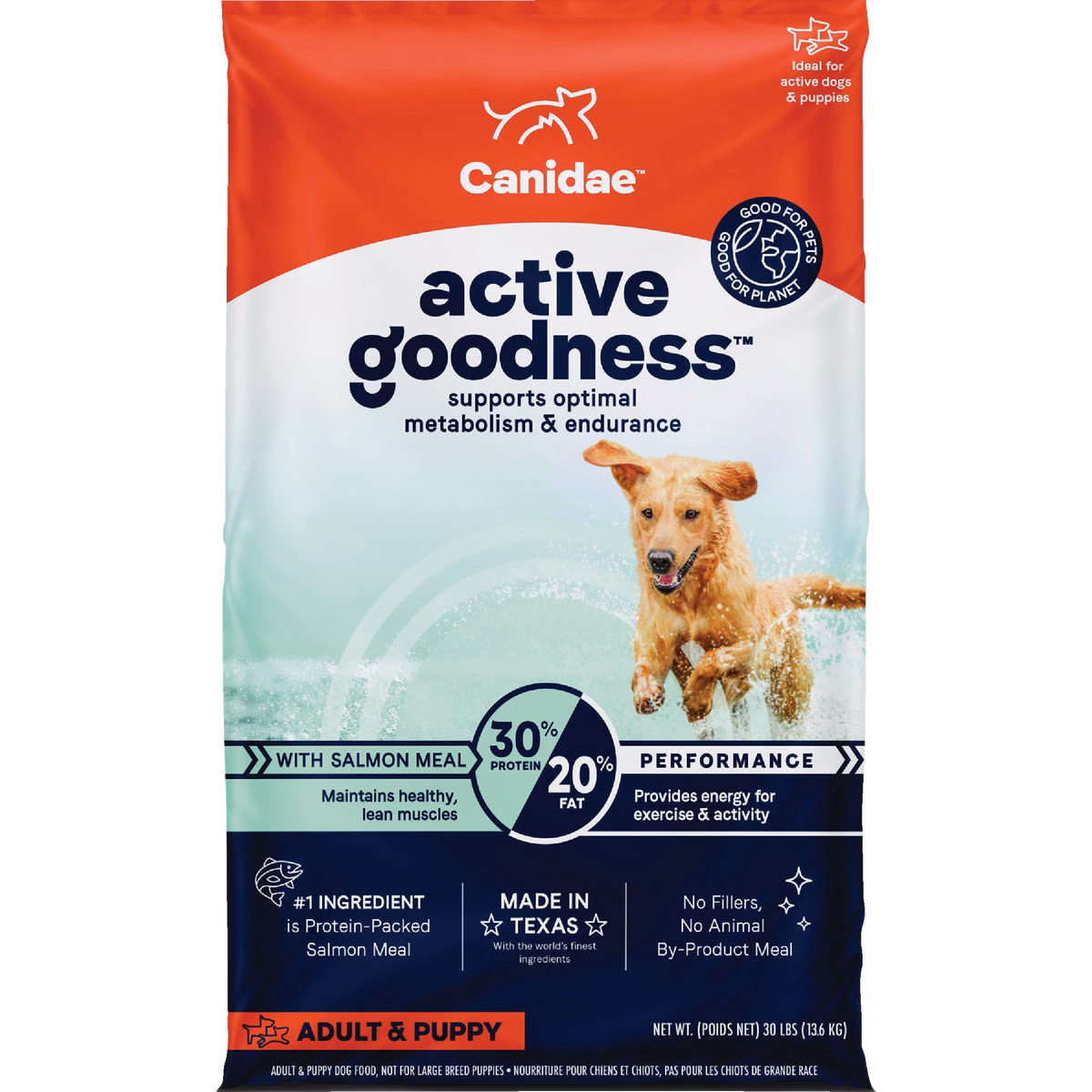 Canidae Active Goodness 30 Lb. Salmon Meal Dry Dog Food