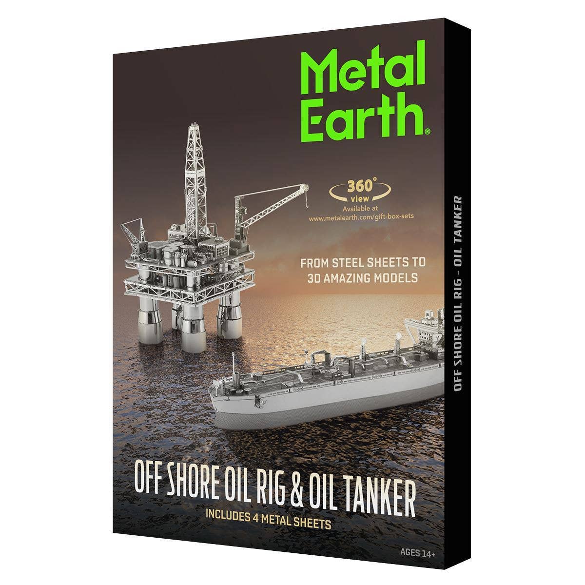 Metal Earth Off Shore Oil Rig Oil Tanker
