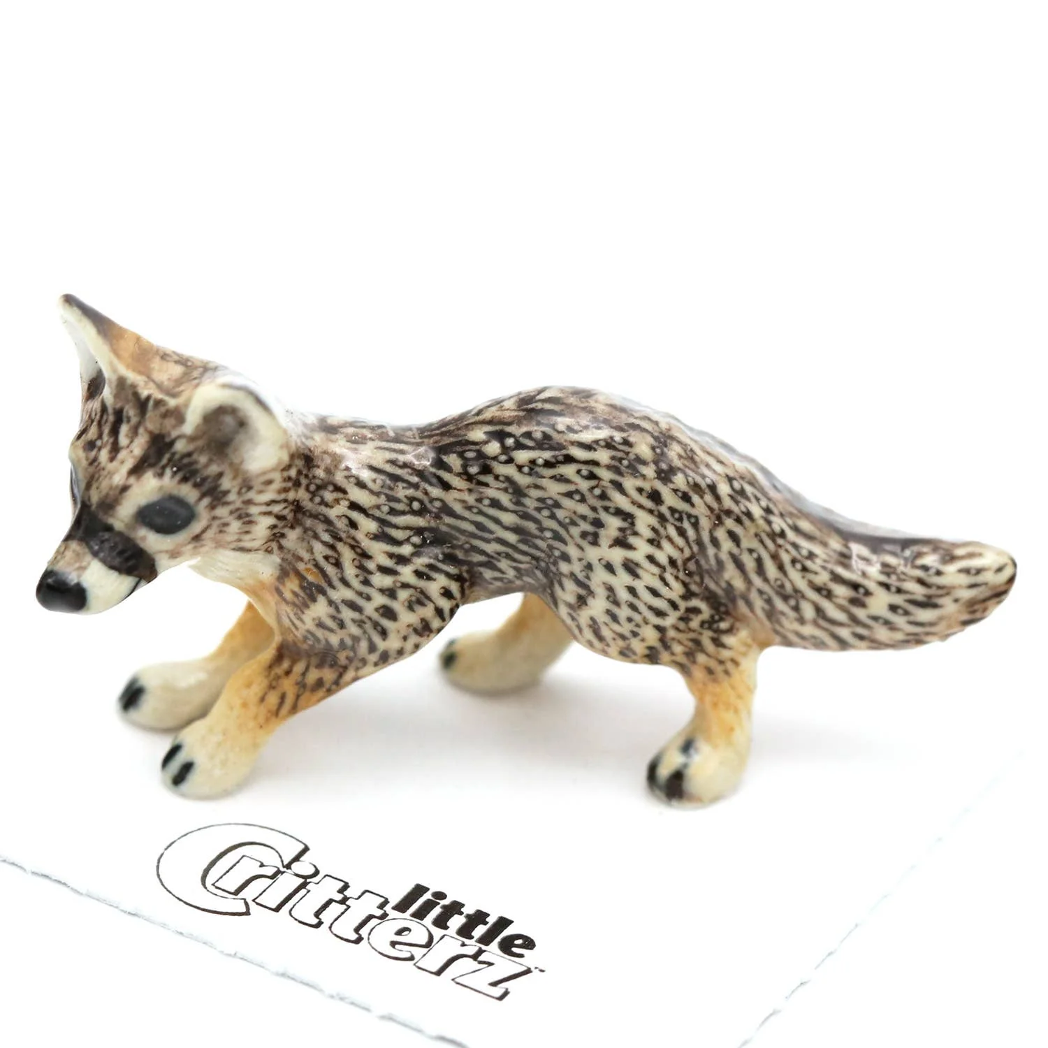 Little Critterz “Climber” Grey Fox Figurine