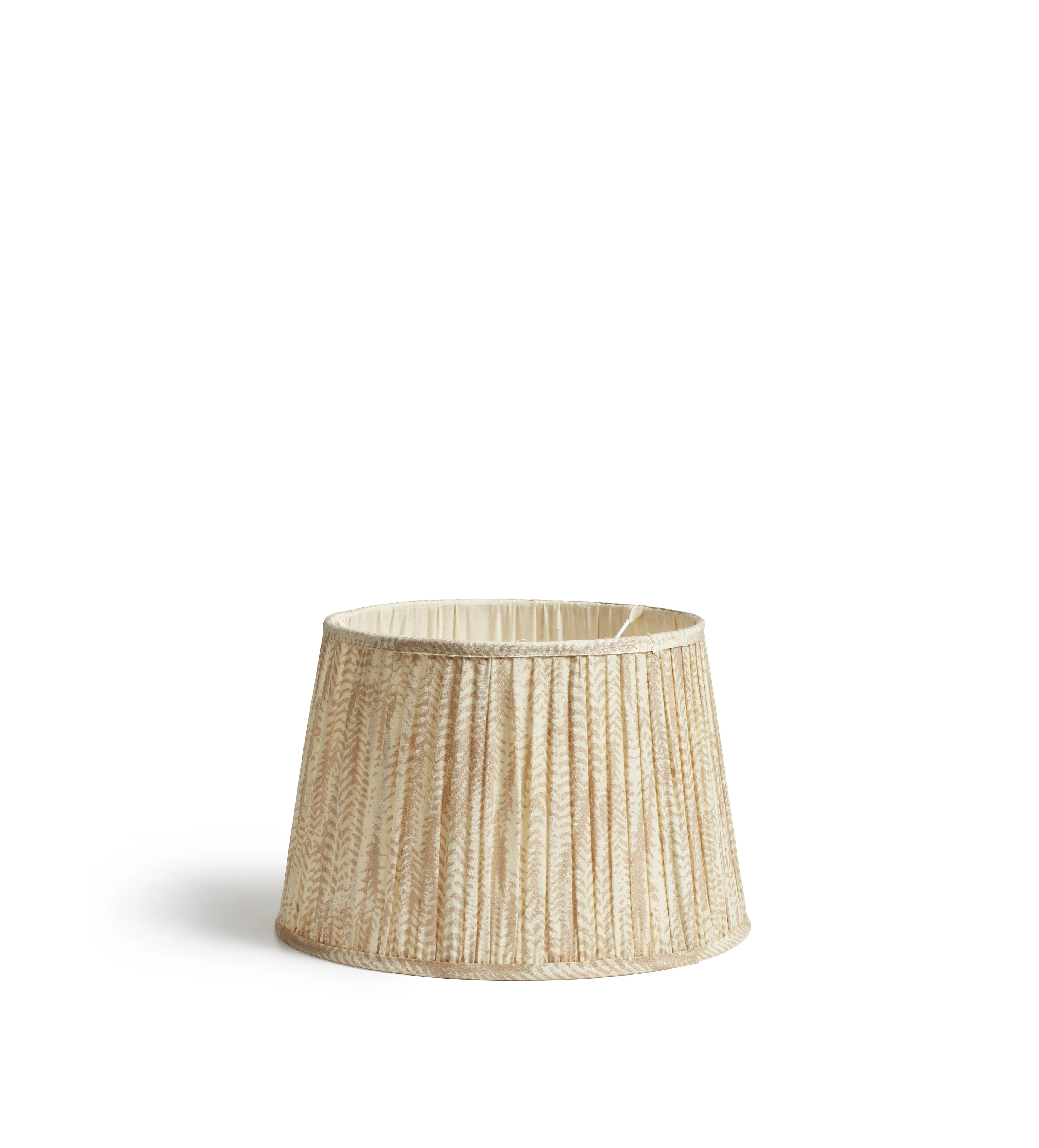 Elemeri Pleated Silk Lampshade 35cm – Natural