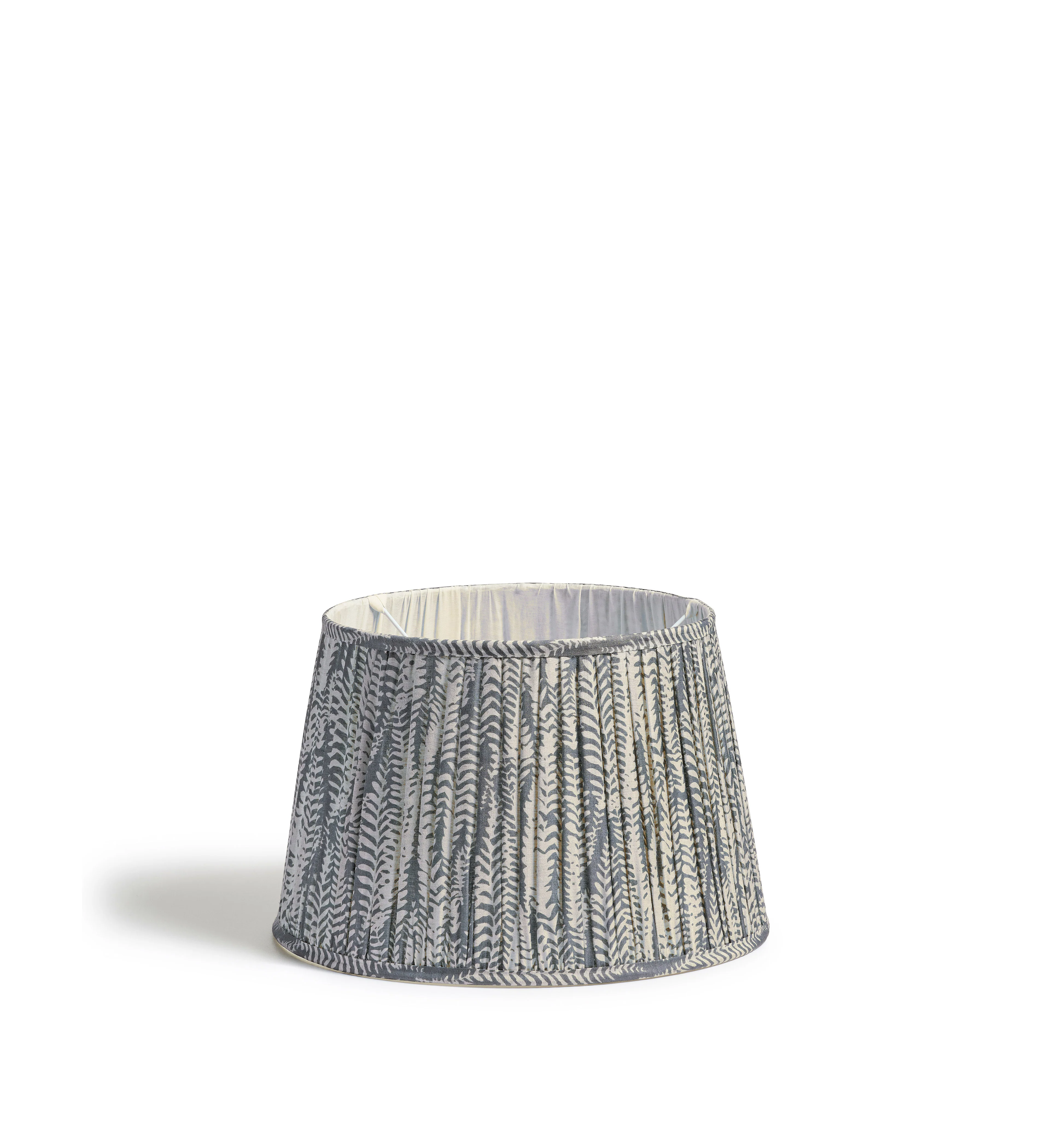 Elemeri Pleated Silk Lampshade 35cm – Heron Blue