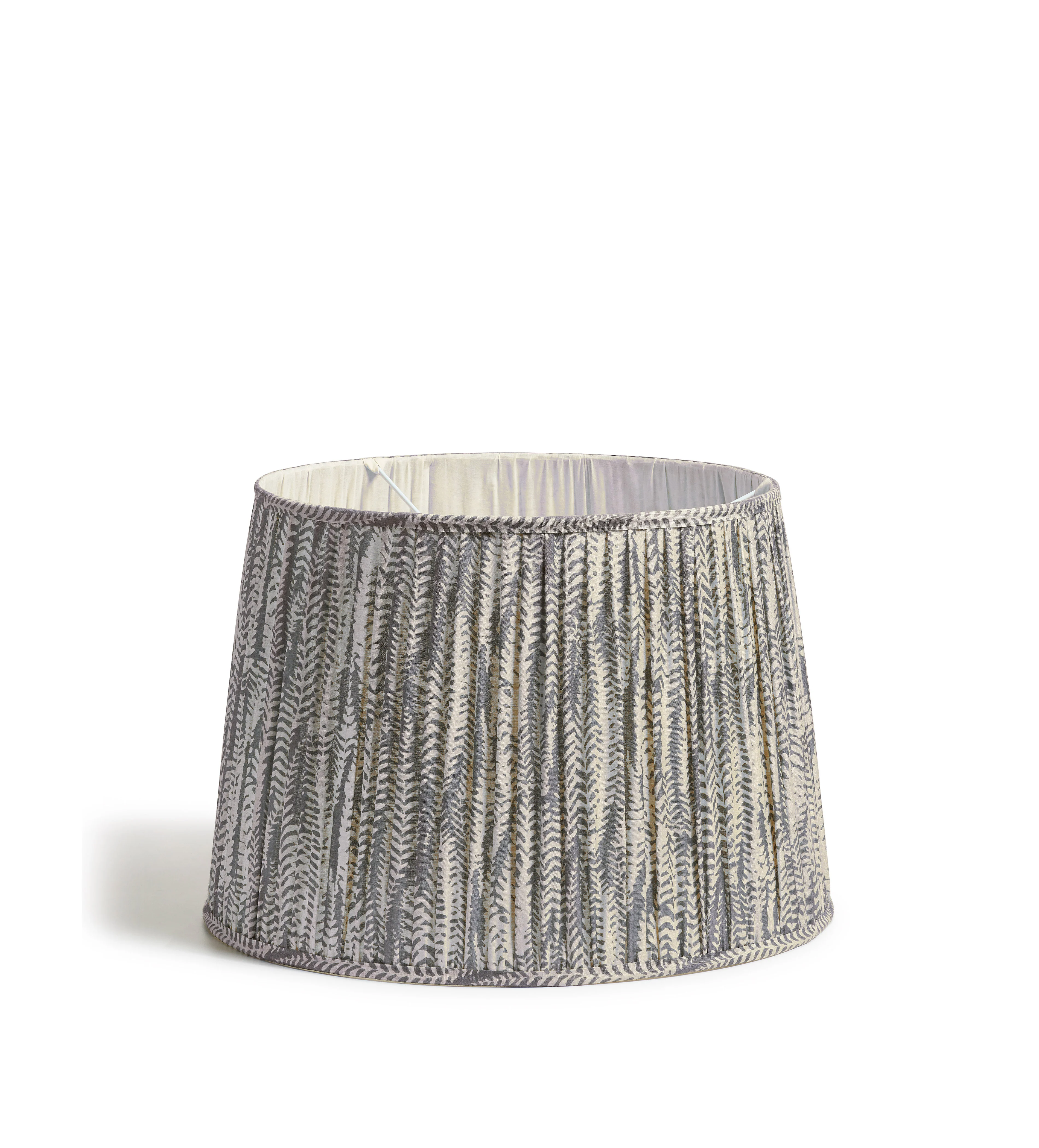 Elemeri Pleated Silk Lampshade 50cm – Heron Blue