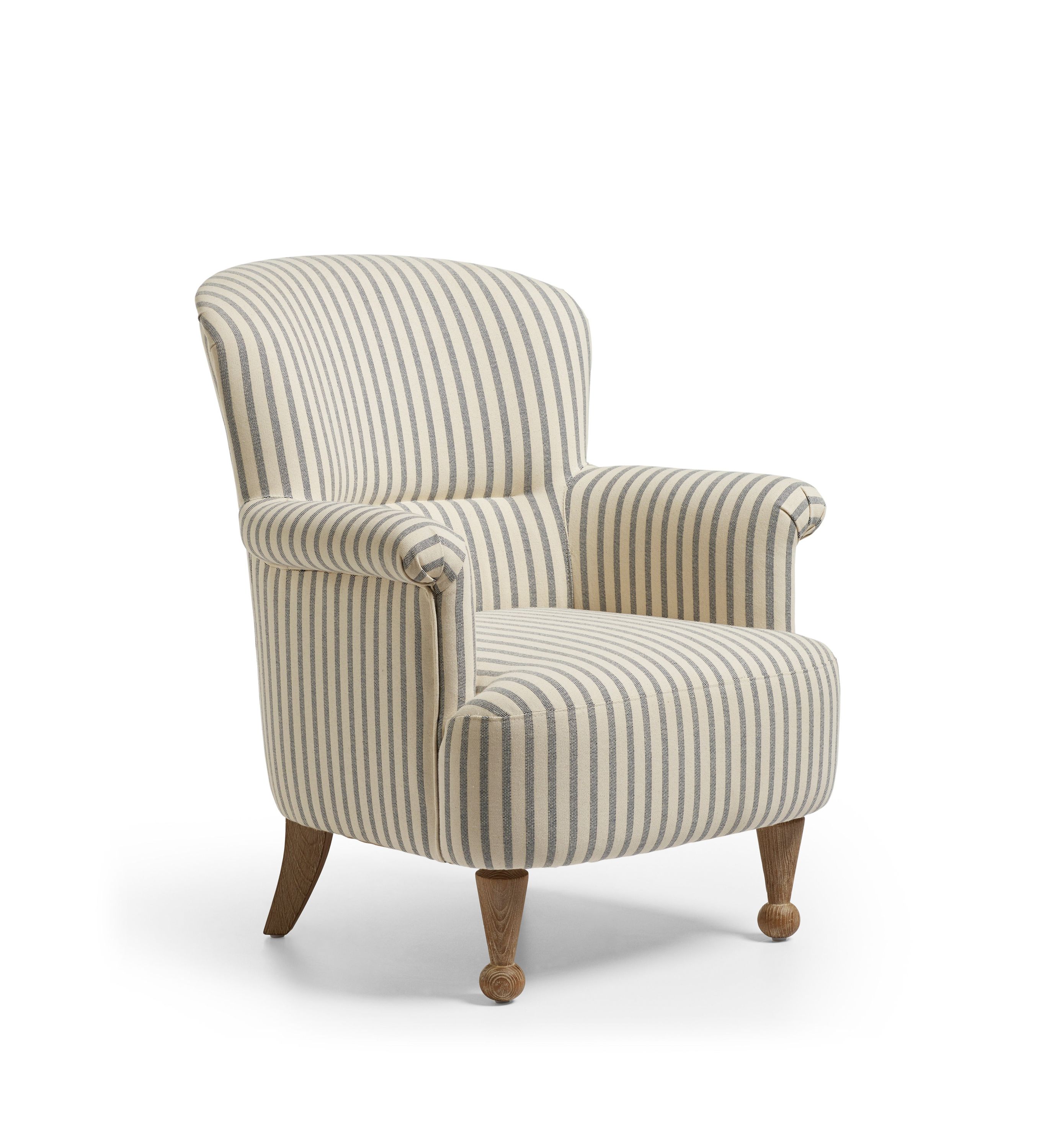 Evangeline Linen Armchair – Sapphire