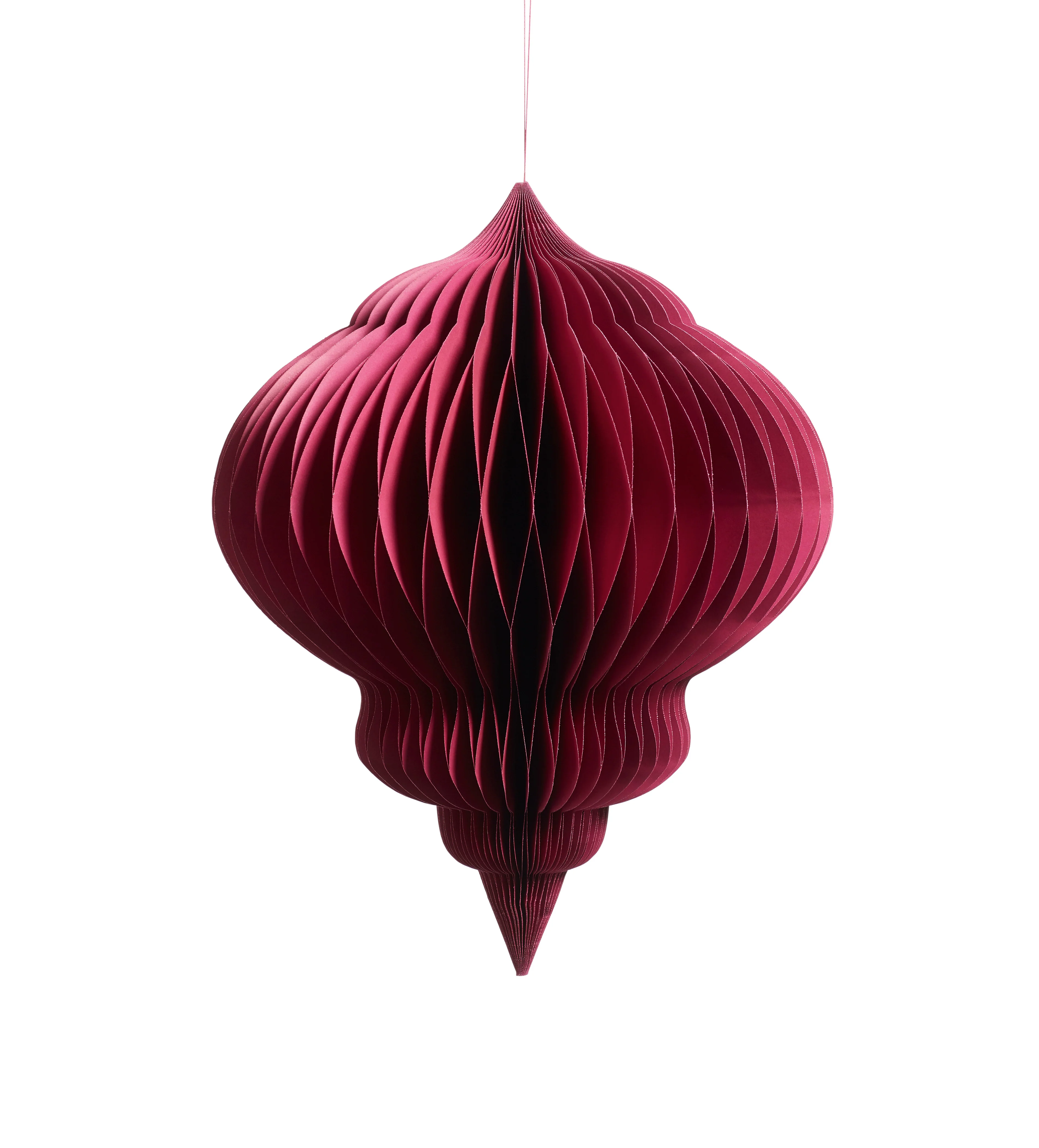 Extra Large Honeycomb Bauble Decoration – Raspberry