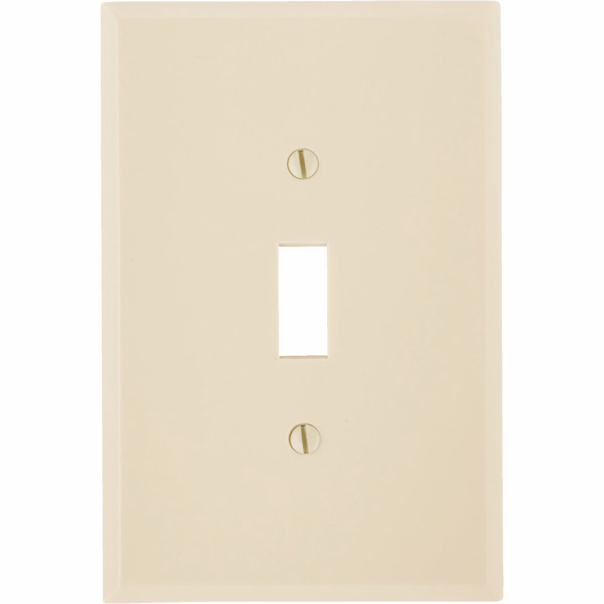 Leviton 1-Gang Plastic Oversized Toggle Switch Wall Plate, Ivory
