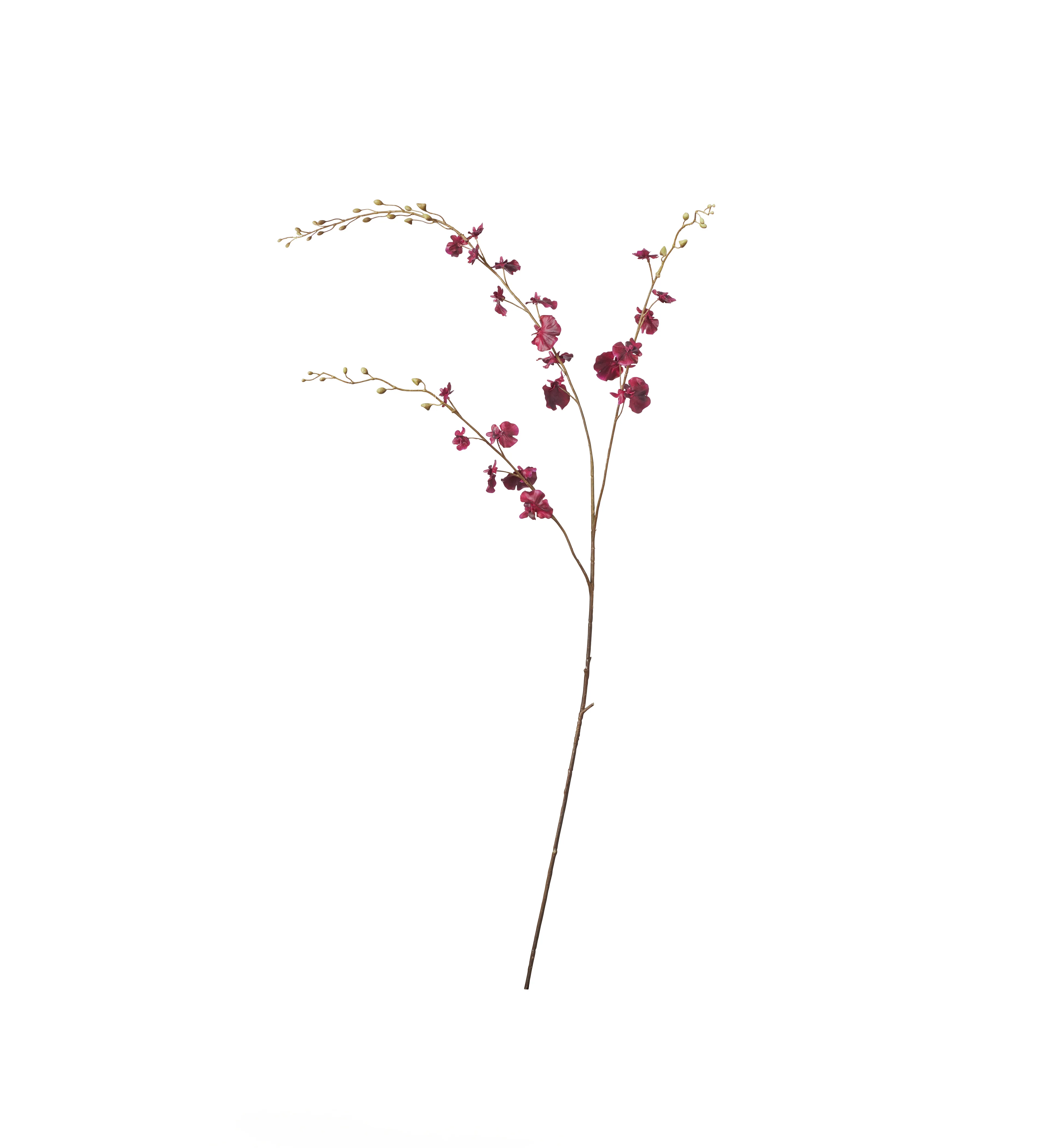 Faux Dancing Lady Orchid Stem – Deep Purple