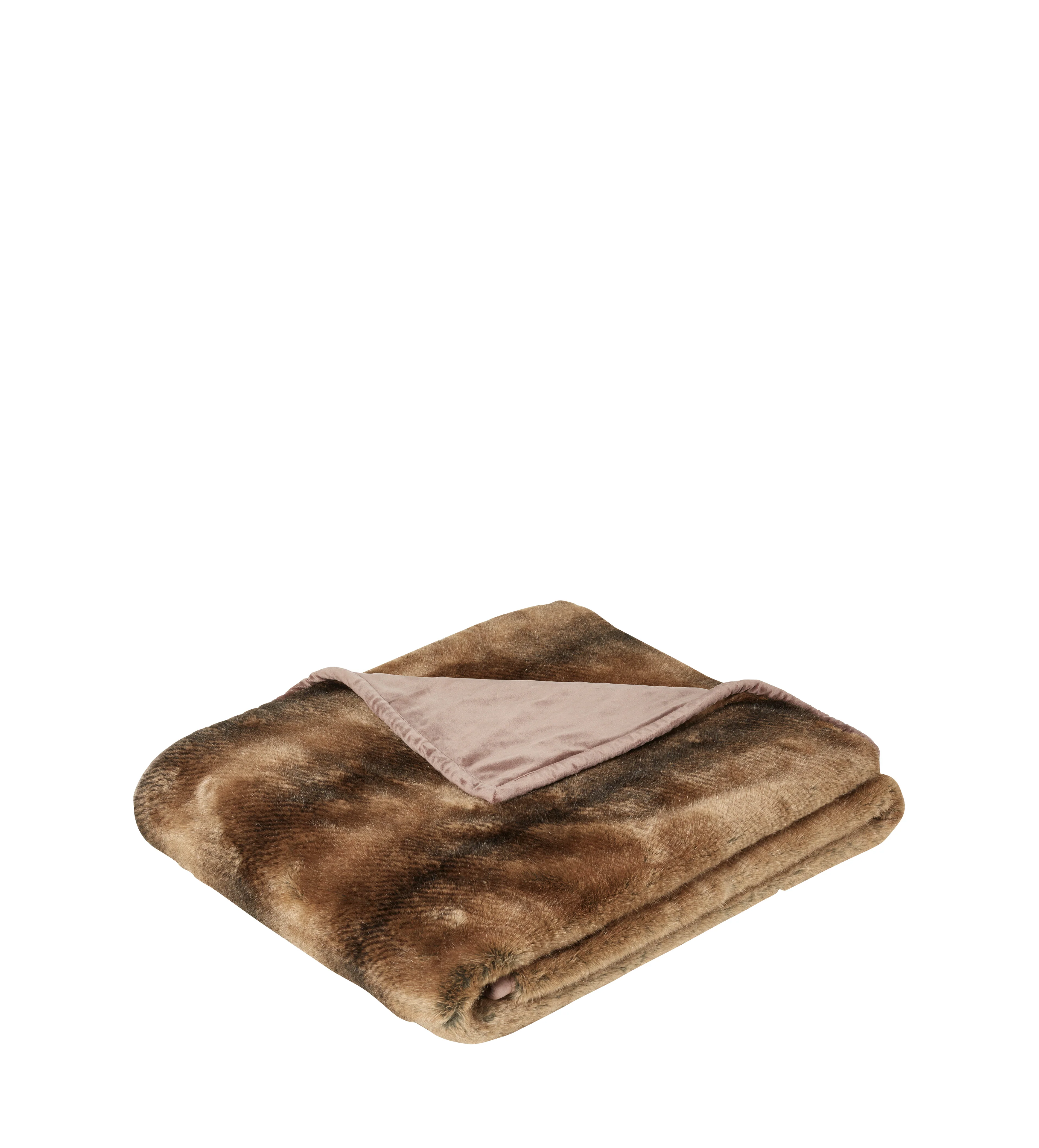 Faux Fur Throw – Grizzly Bear