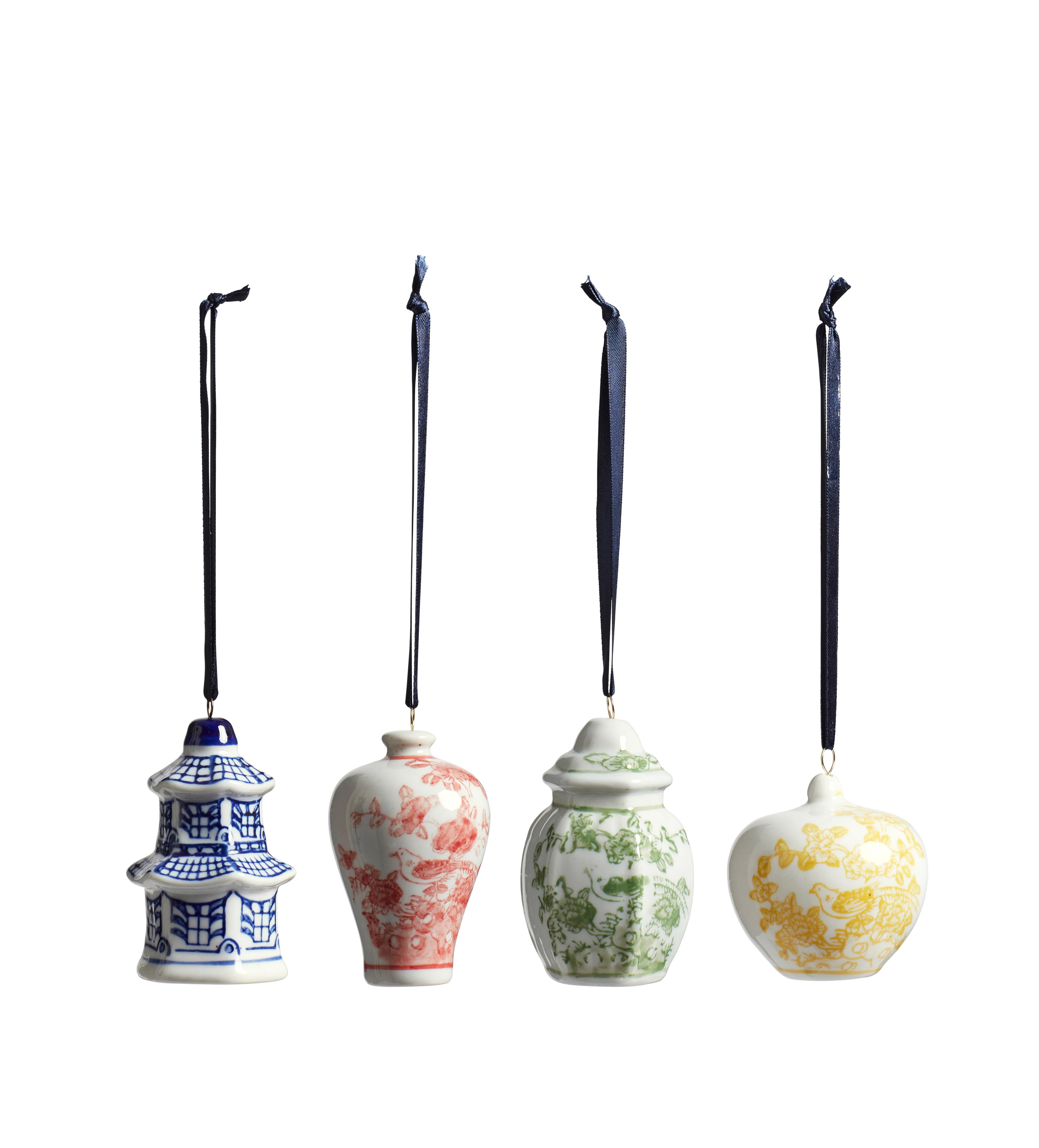 Fenghuang Decorative Hanging Ornaments – Set of Four – Multi