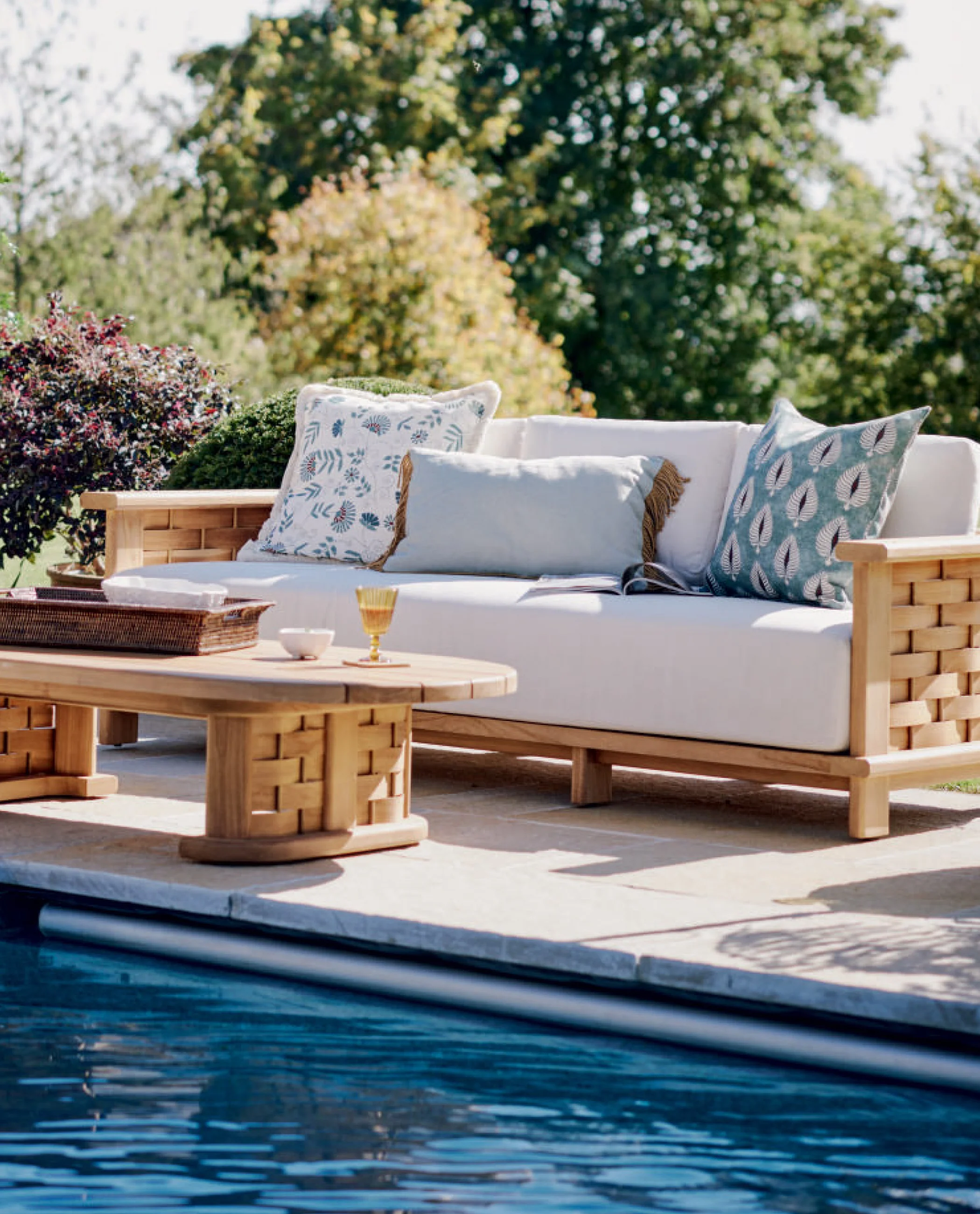 Verdandi Garden Sofa – Natural Teak