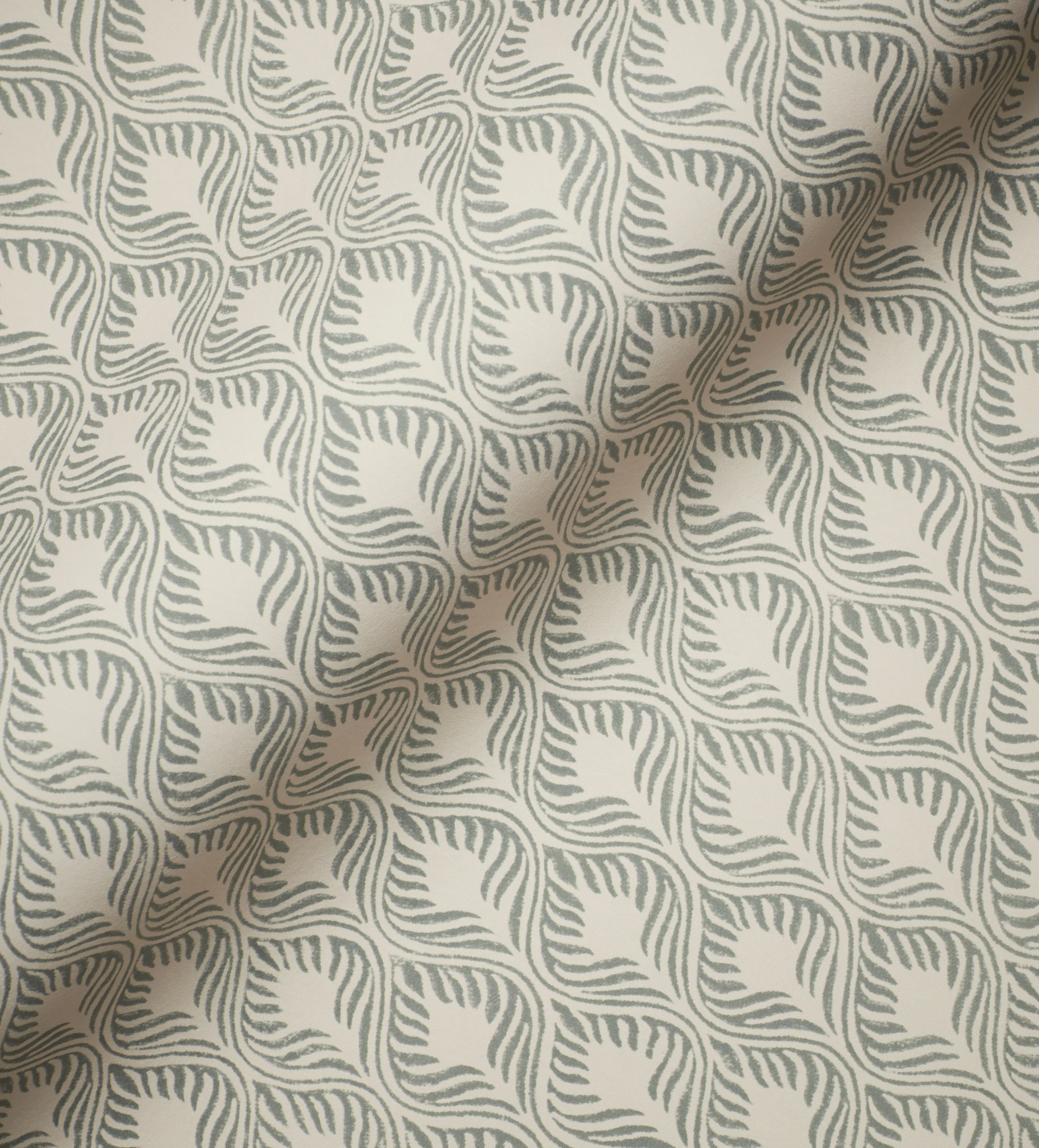 Ghini Wallpaper, A4 Sample – Warm Celadon