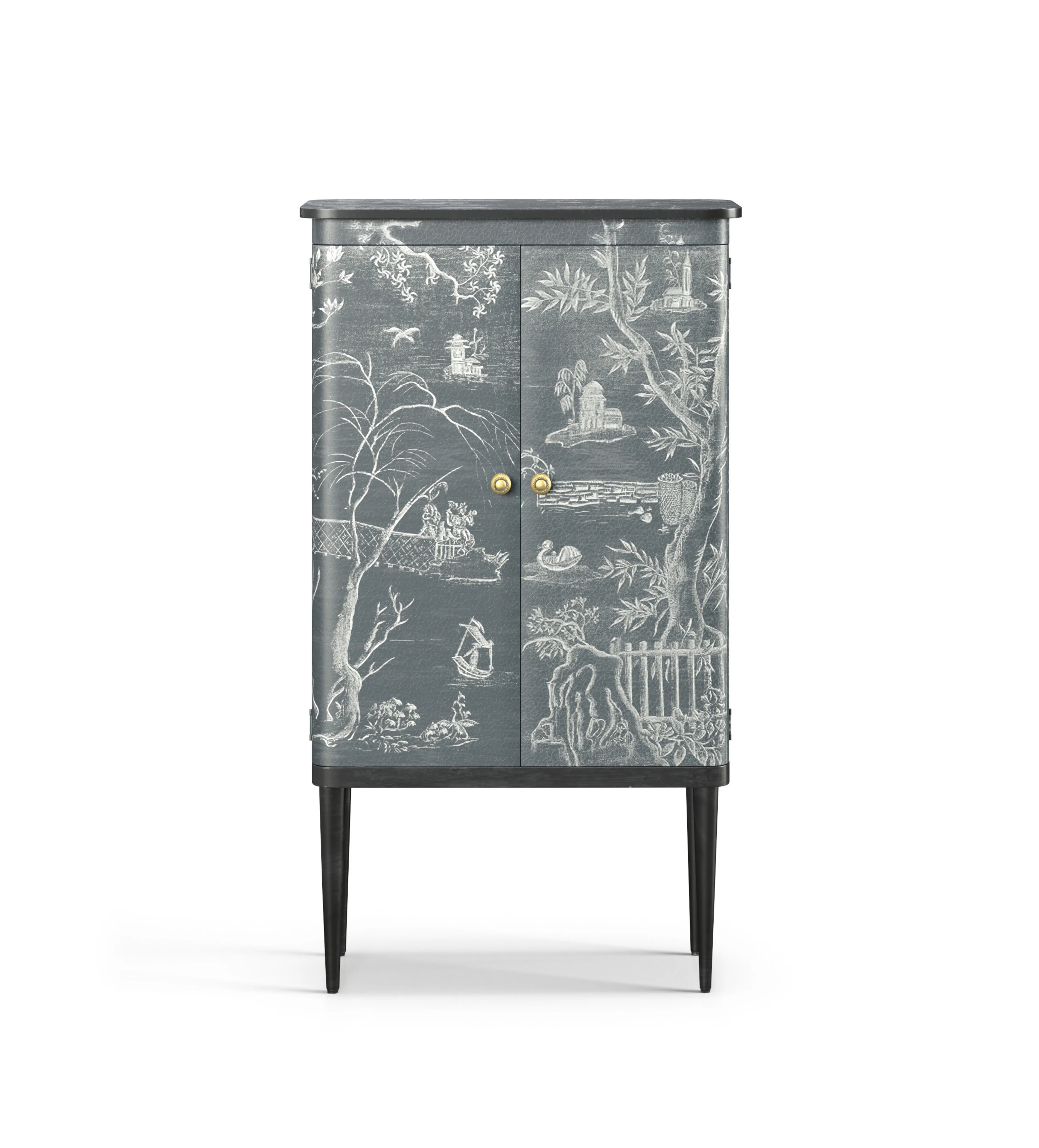 Gonglin Wine Cabinet – Petrol