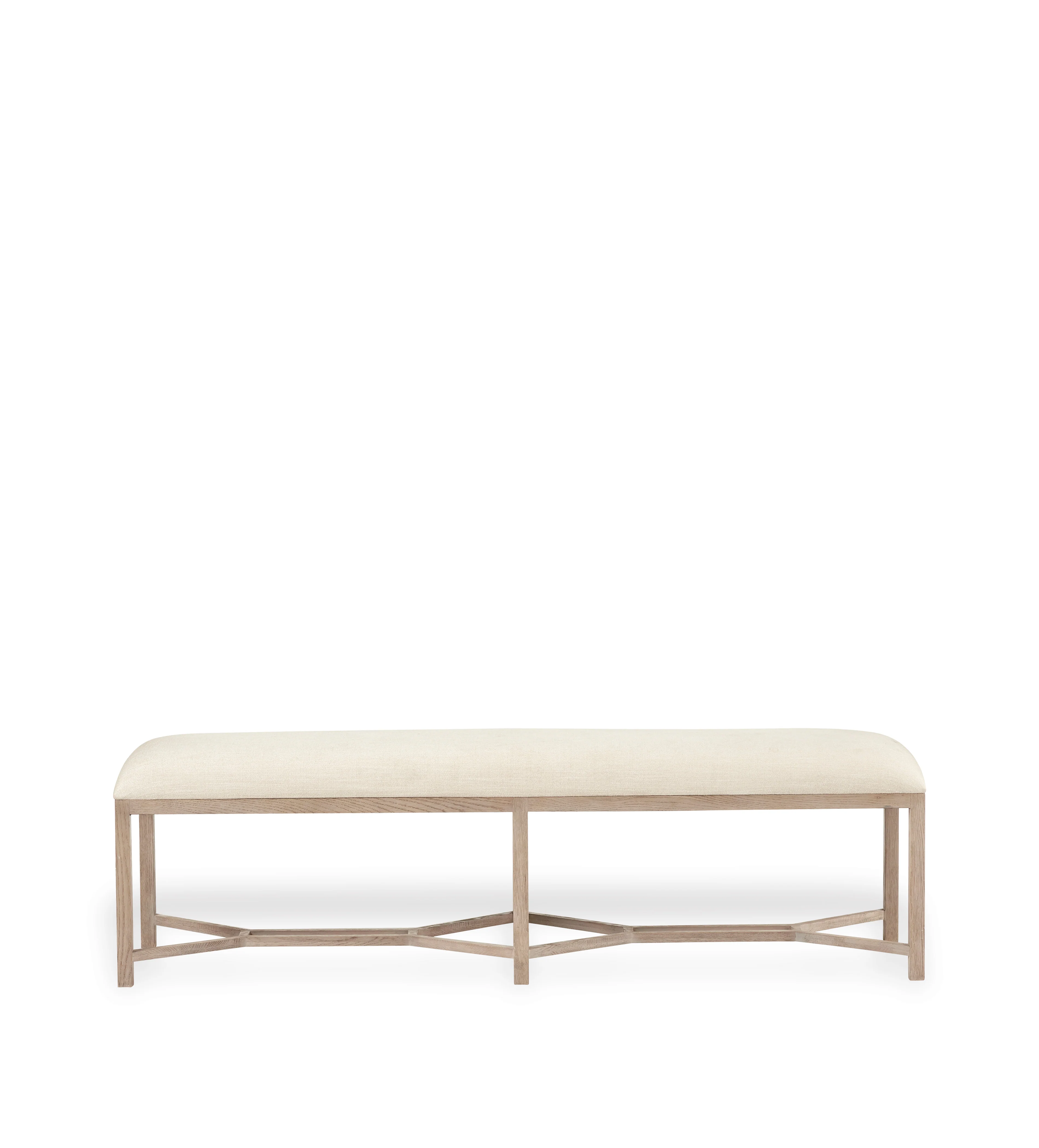 Hester Bench – Flaxen Diamond Twill