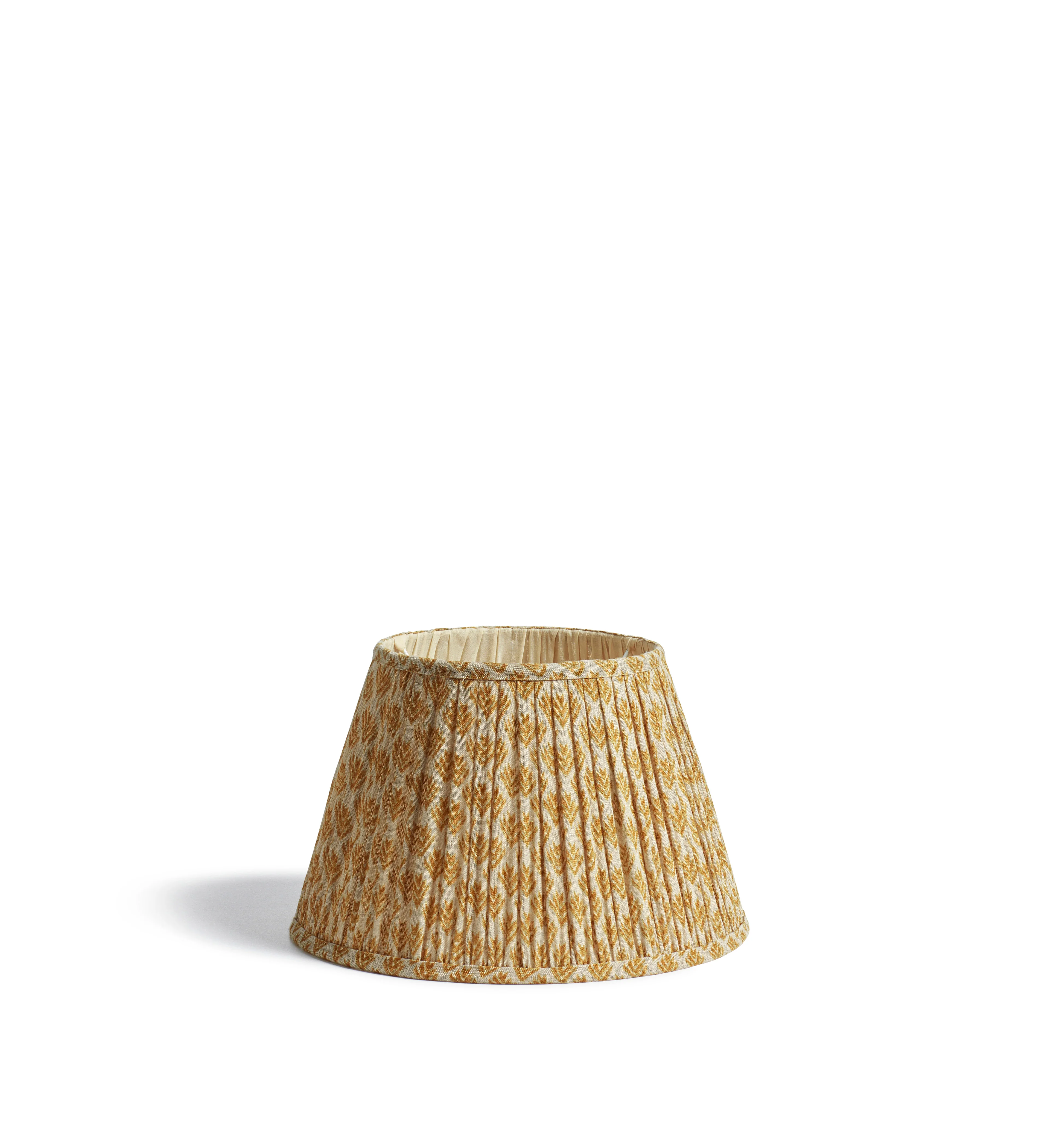 Hirkani Pleated Linen Lampshade 35cm – Mustard