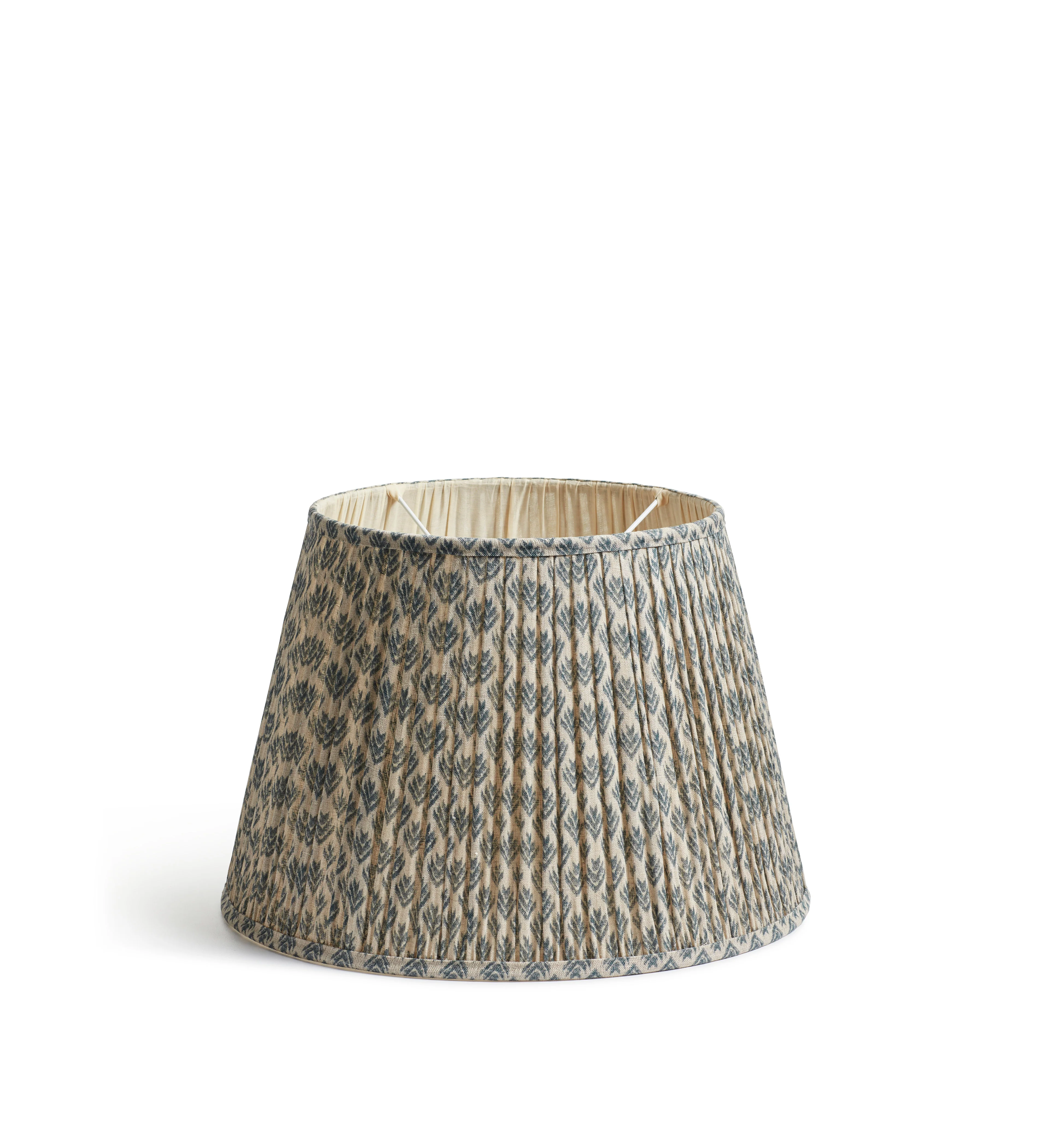 Hirkani Pleated Linen Lampshade 45cm – Air Force Blue