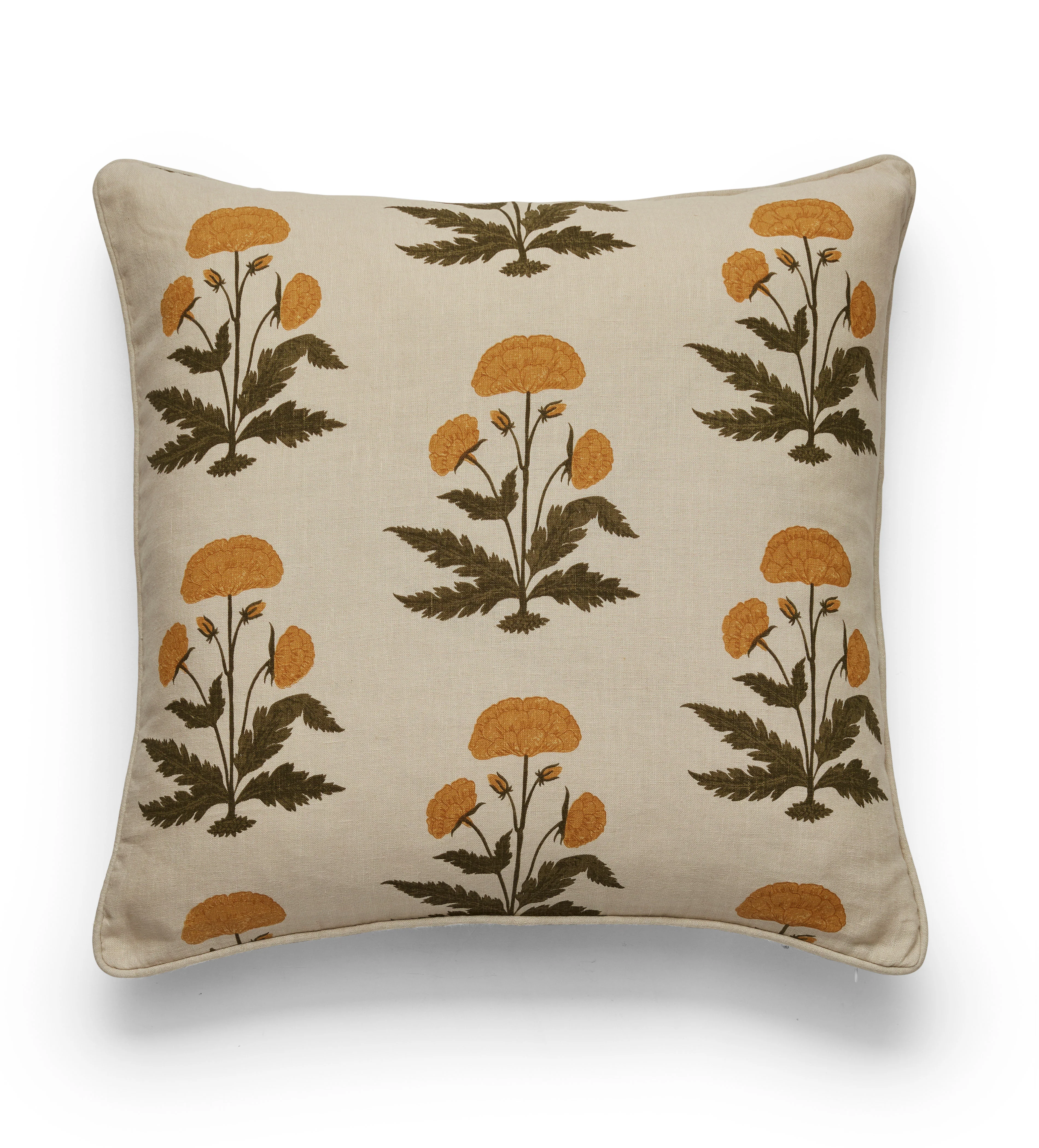 Imber Poppy Cushion Cover – Indian Yellow
