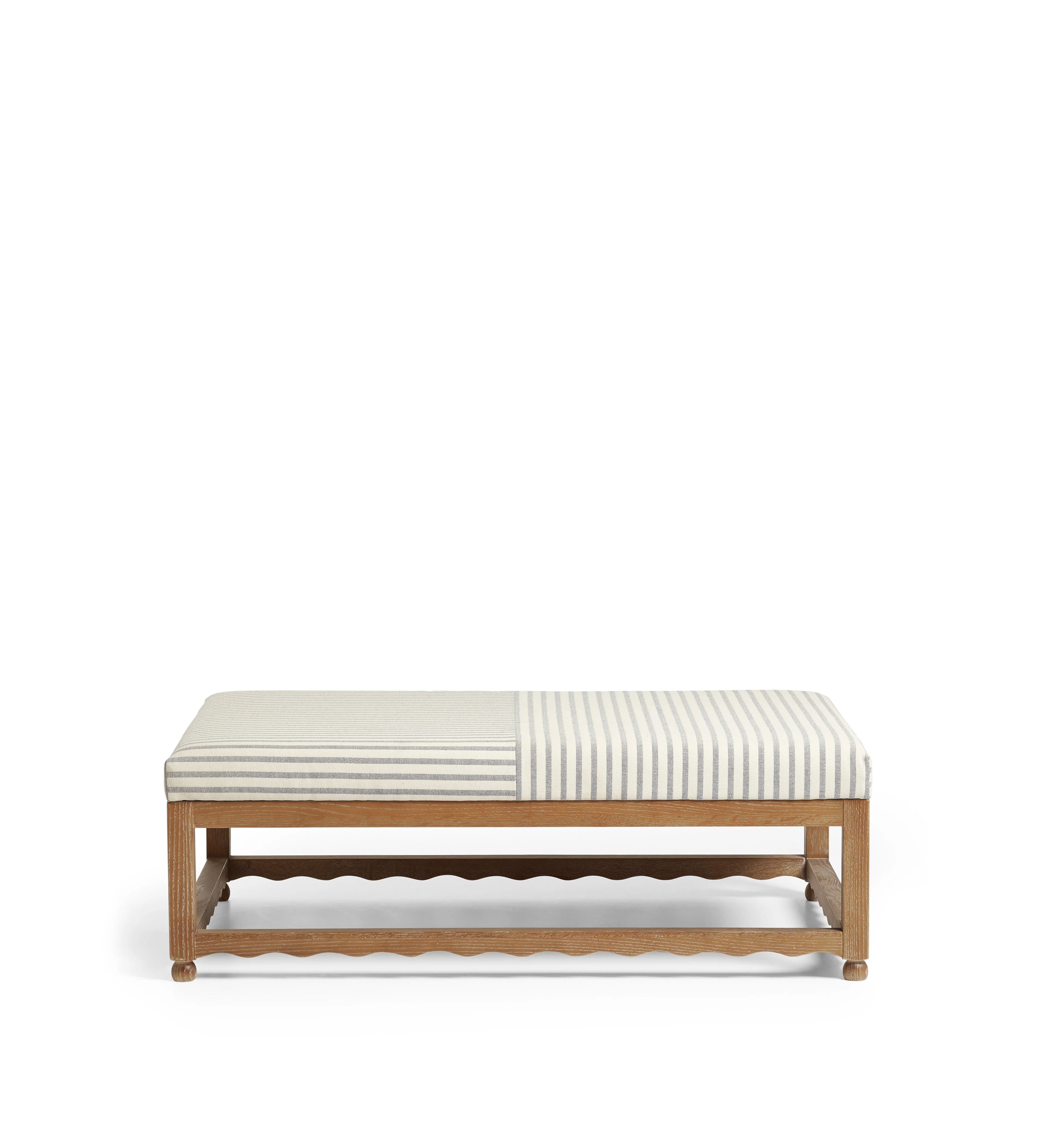 Kerensa Linen Ottoman – Burnt Oak/Sapphire