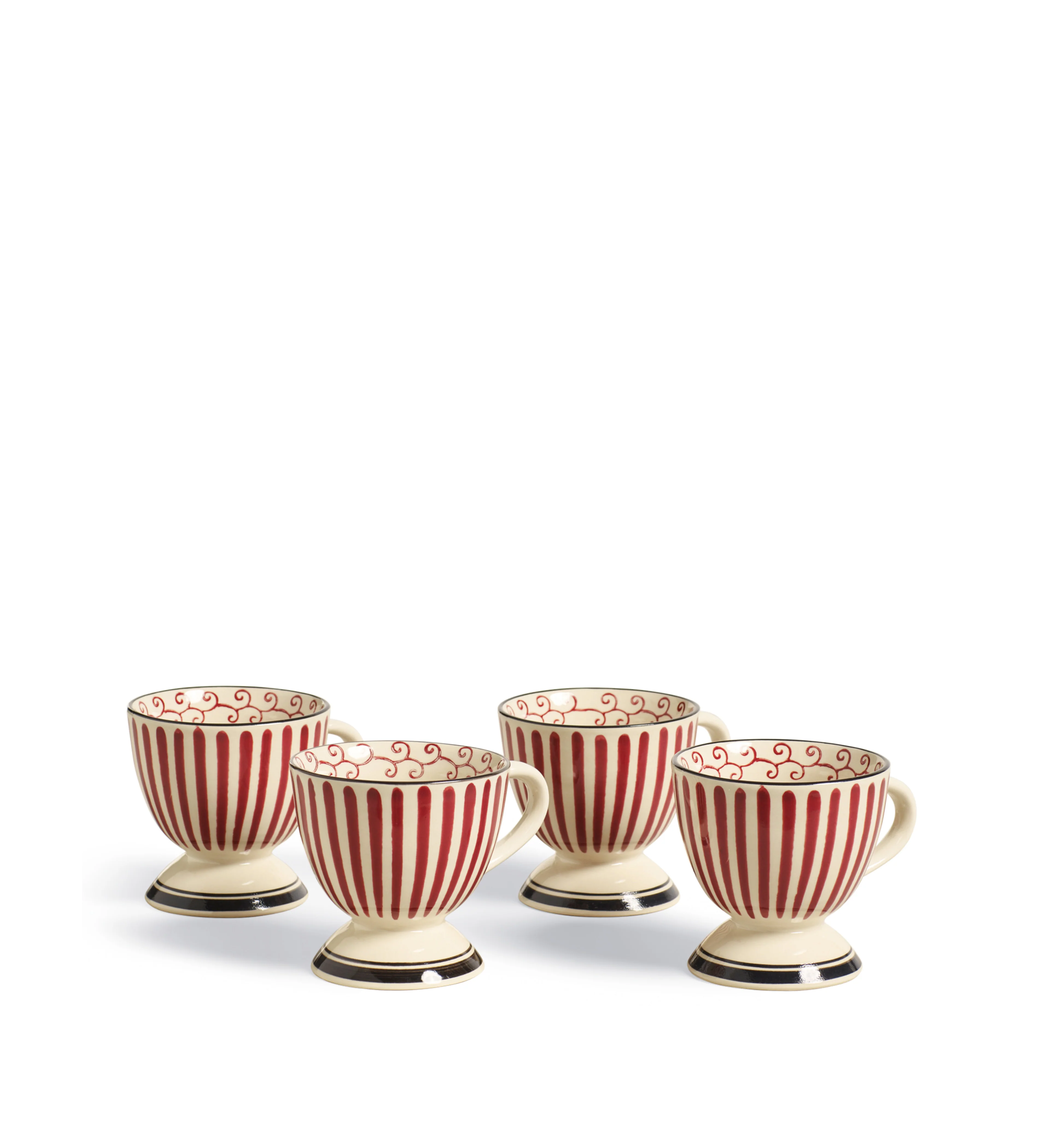 Kintaro Mugs – Set of Four – Cochineal