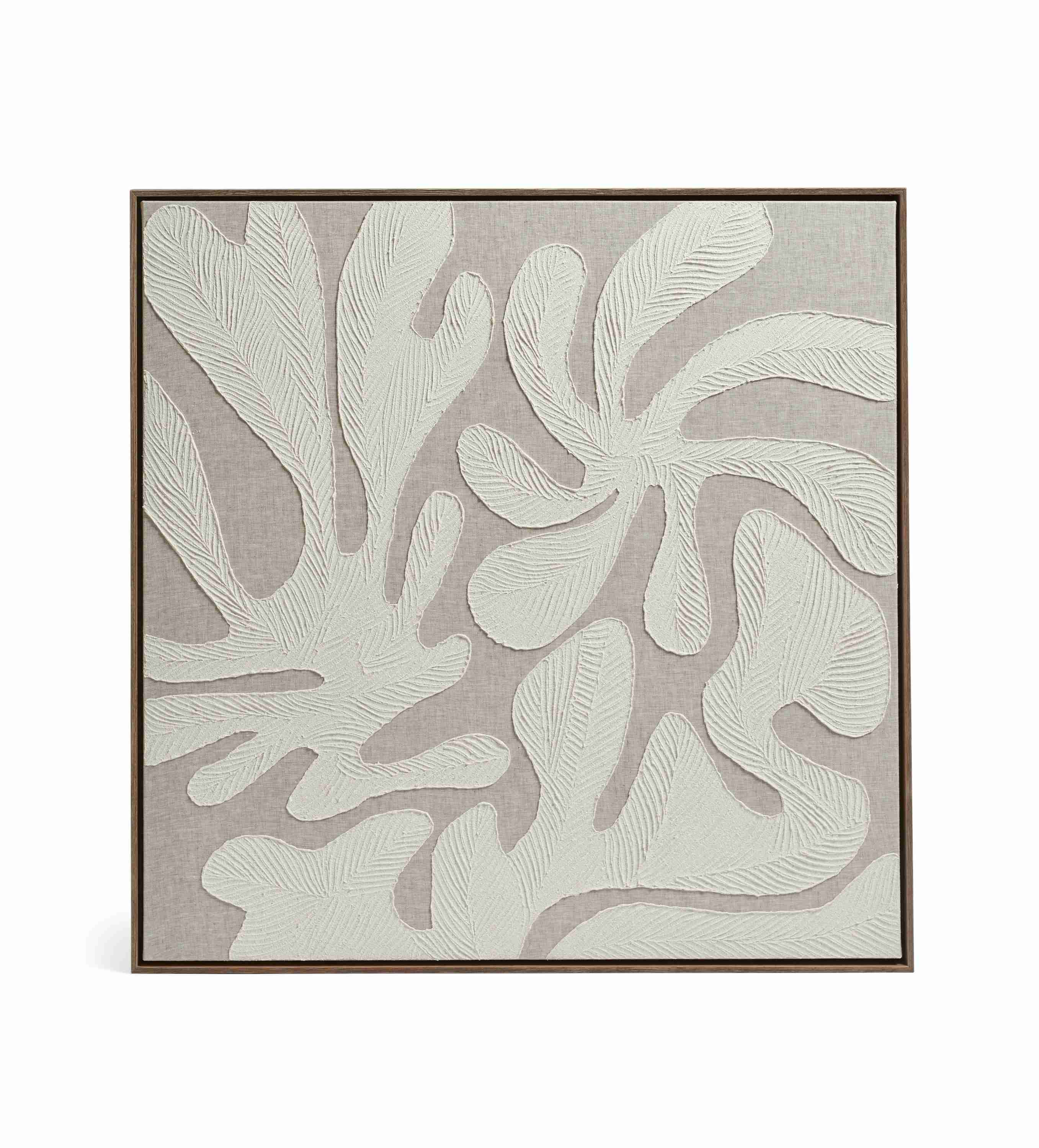 Korala Hand-Painted Linen Wall Art – Natural