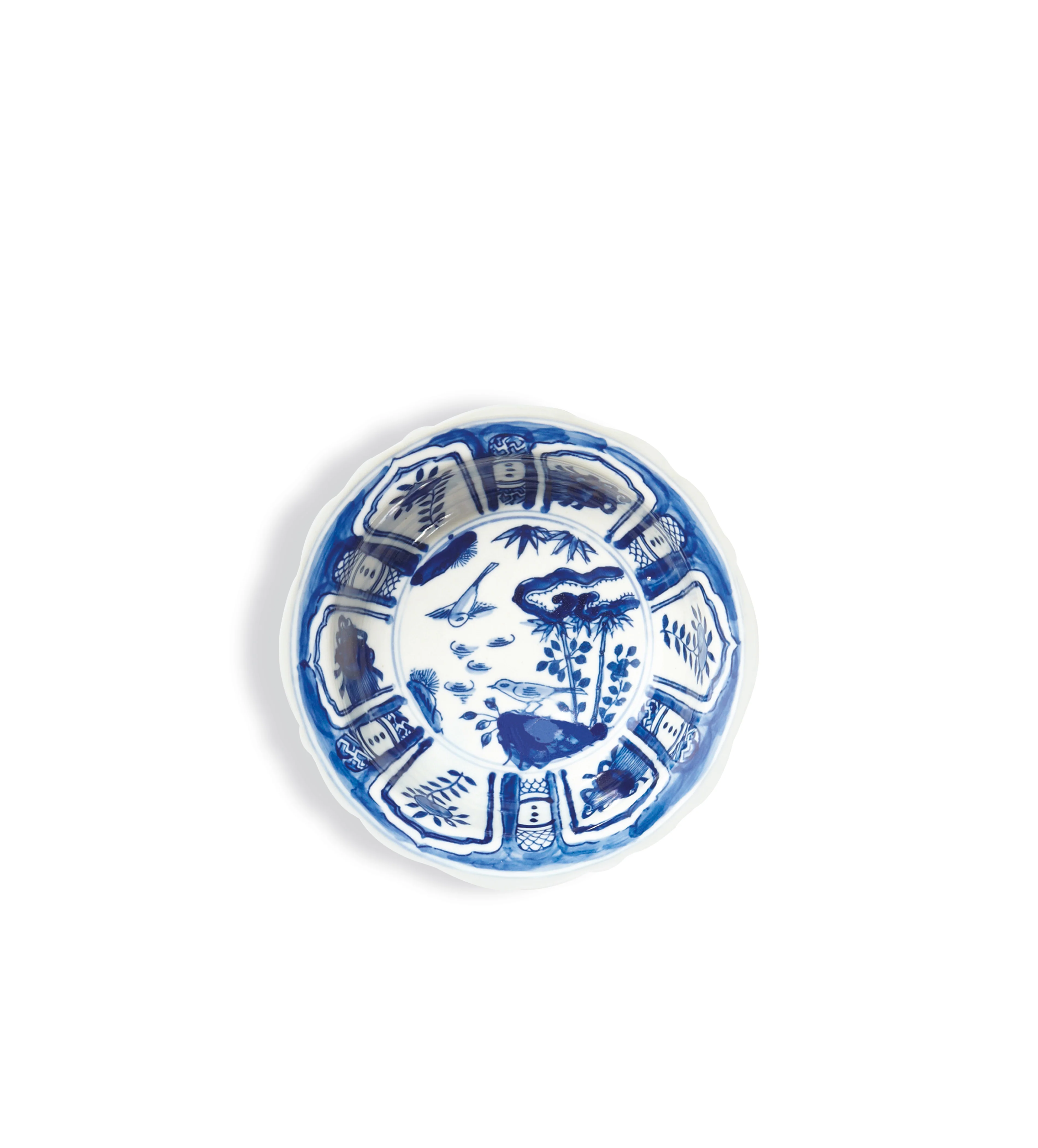 Kraak Soup Bowl – Blue/White