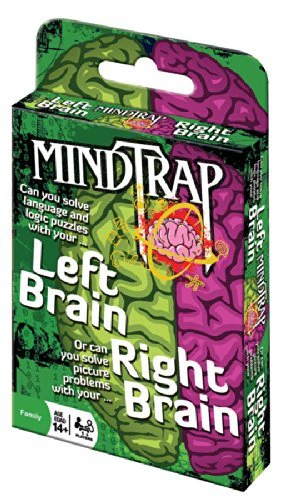 Outset Media MindTrap Left Brain Right Brain Card Game