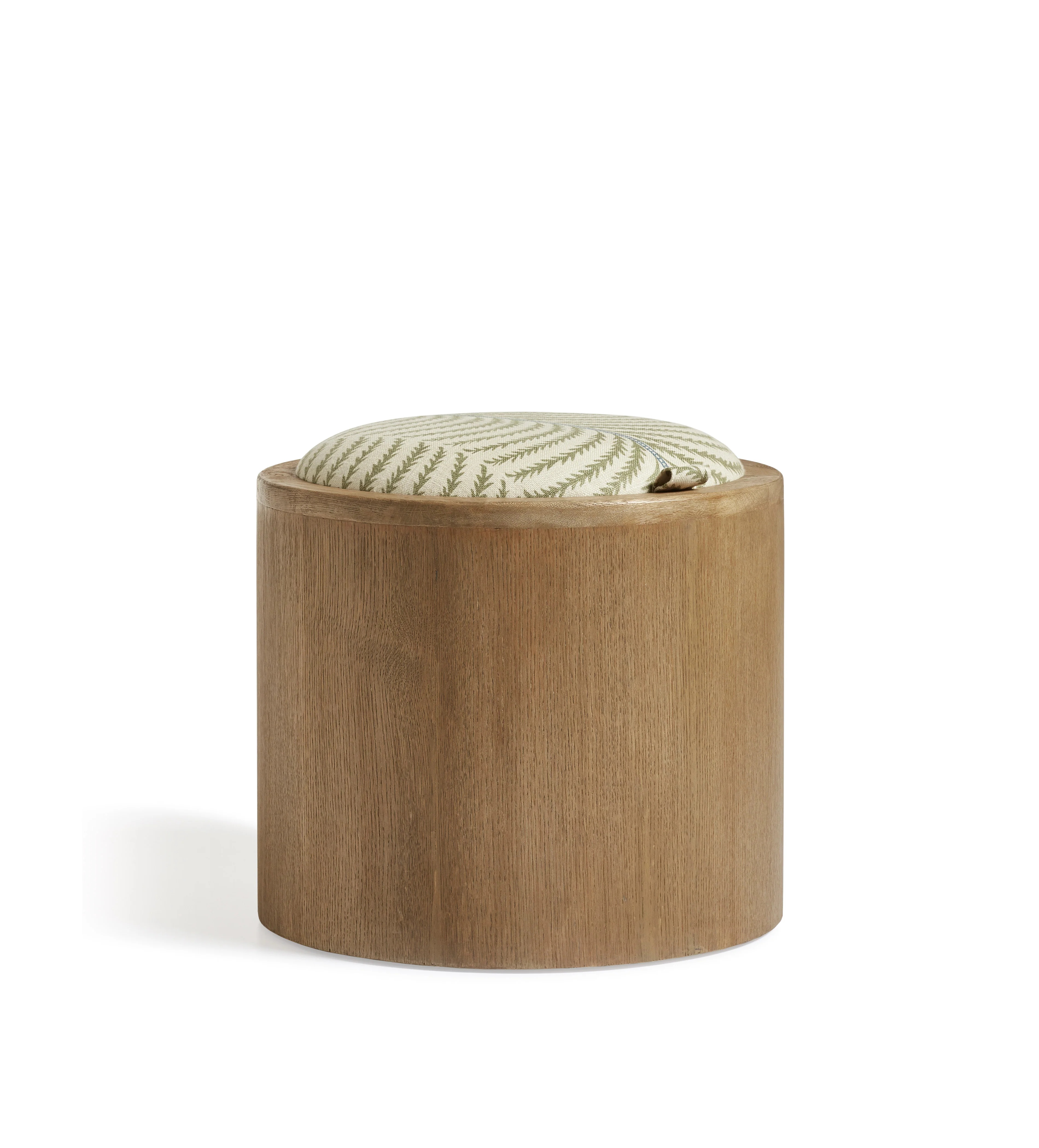 Leto Areca Ottoman – Weathered Oak