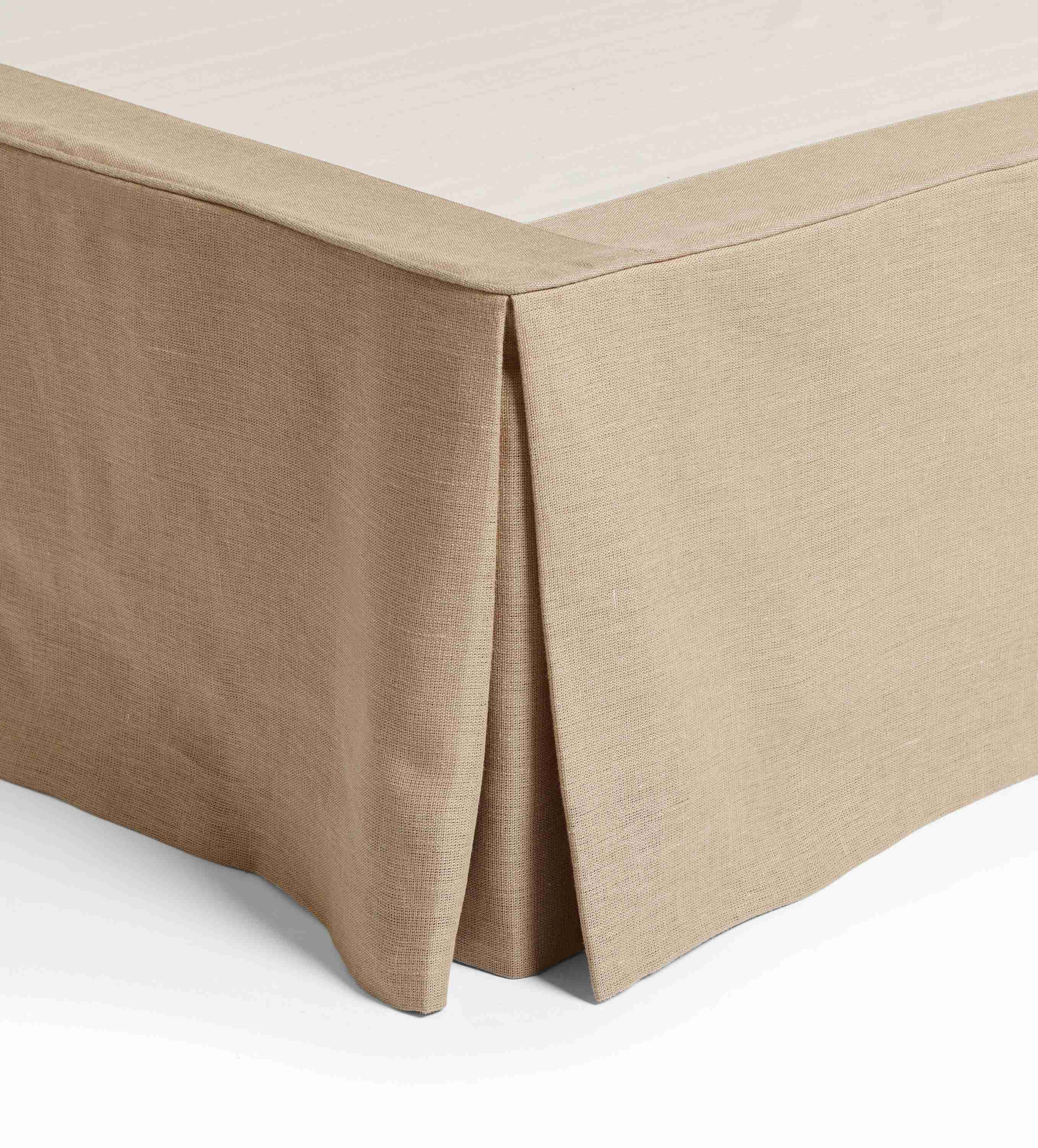 Bed Valance 100% Linen – Super King – Natural