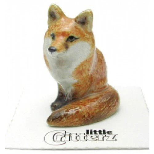 Little Critterz "Brush" Red Fox Sitting - Image 2