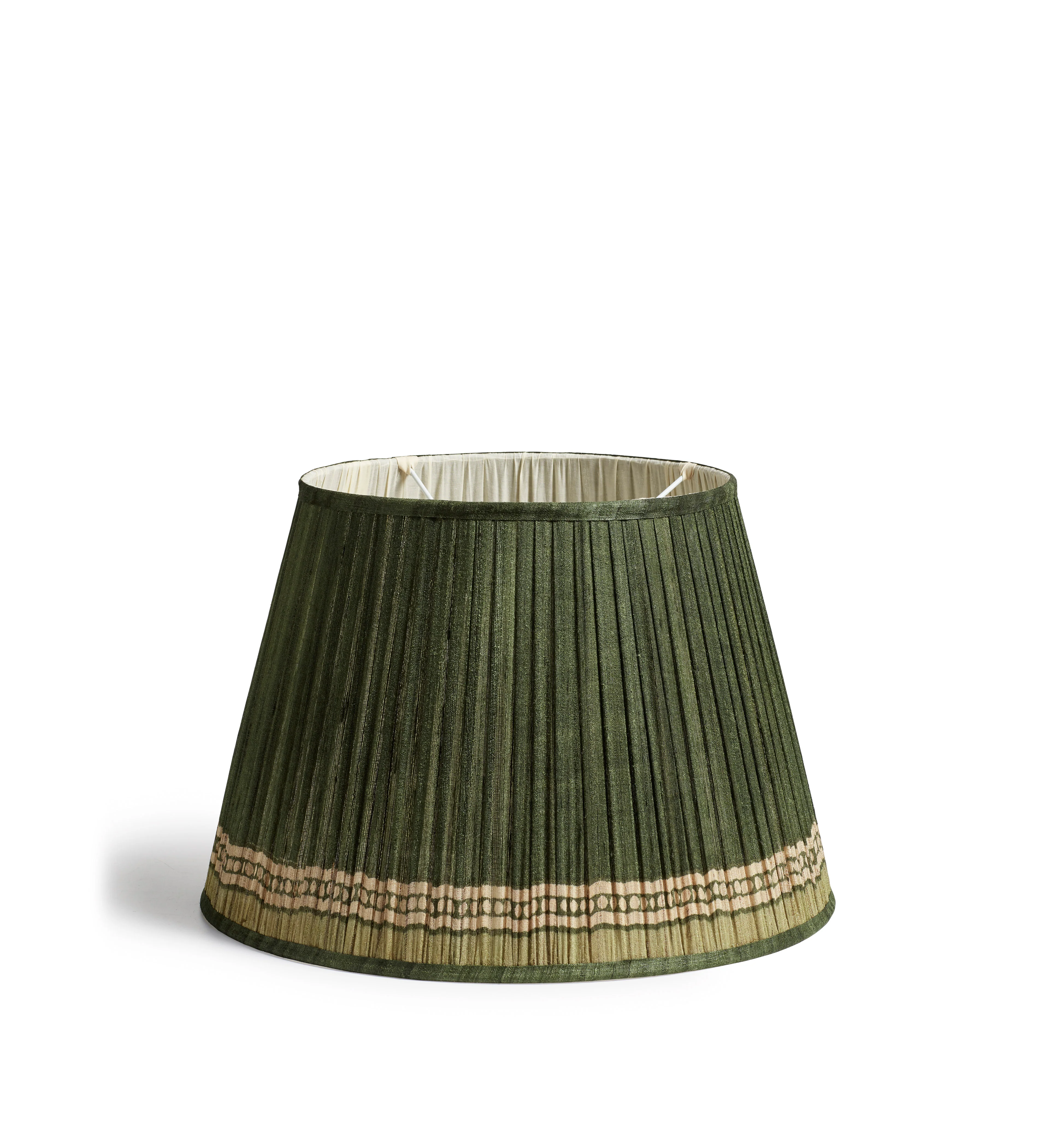 Longshan Silk Pleated Lampshade 45cm – Grey Green