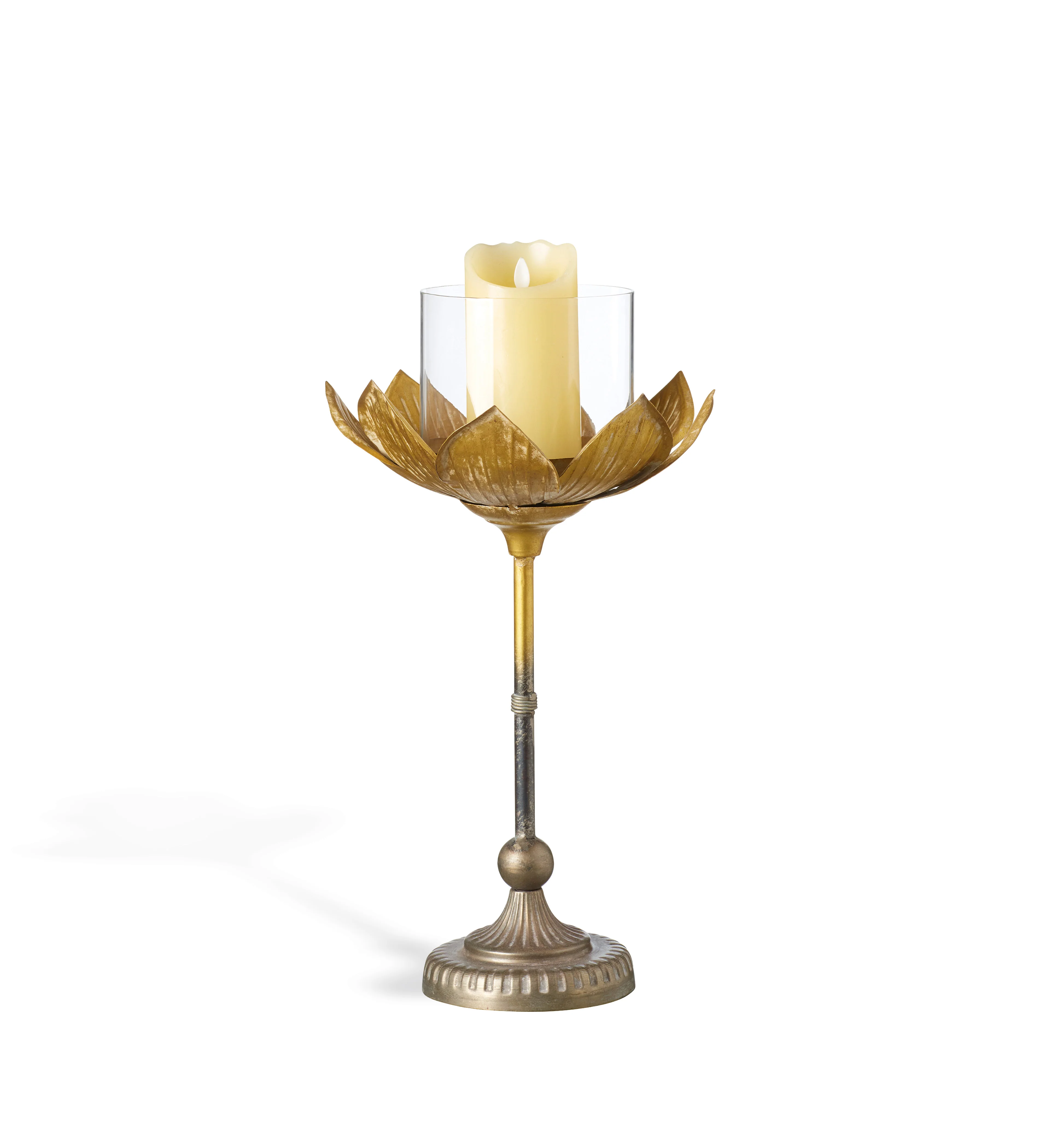 Lotus Candle Holder – Large – Gold