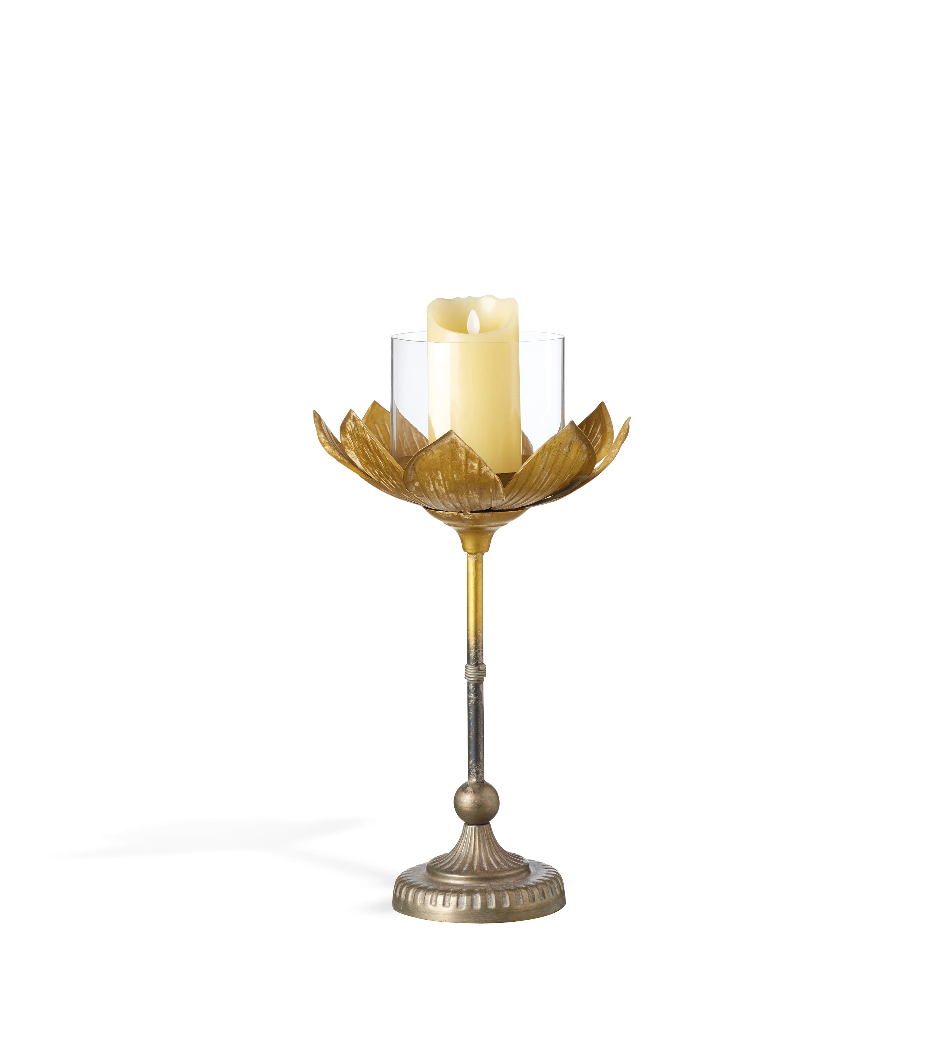 Lotus Candle Holder – Medium – Gold