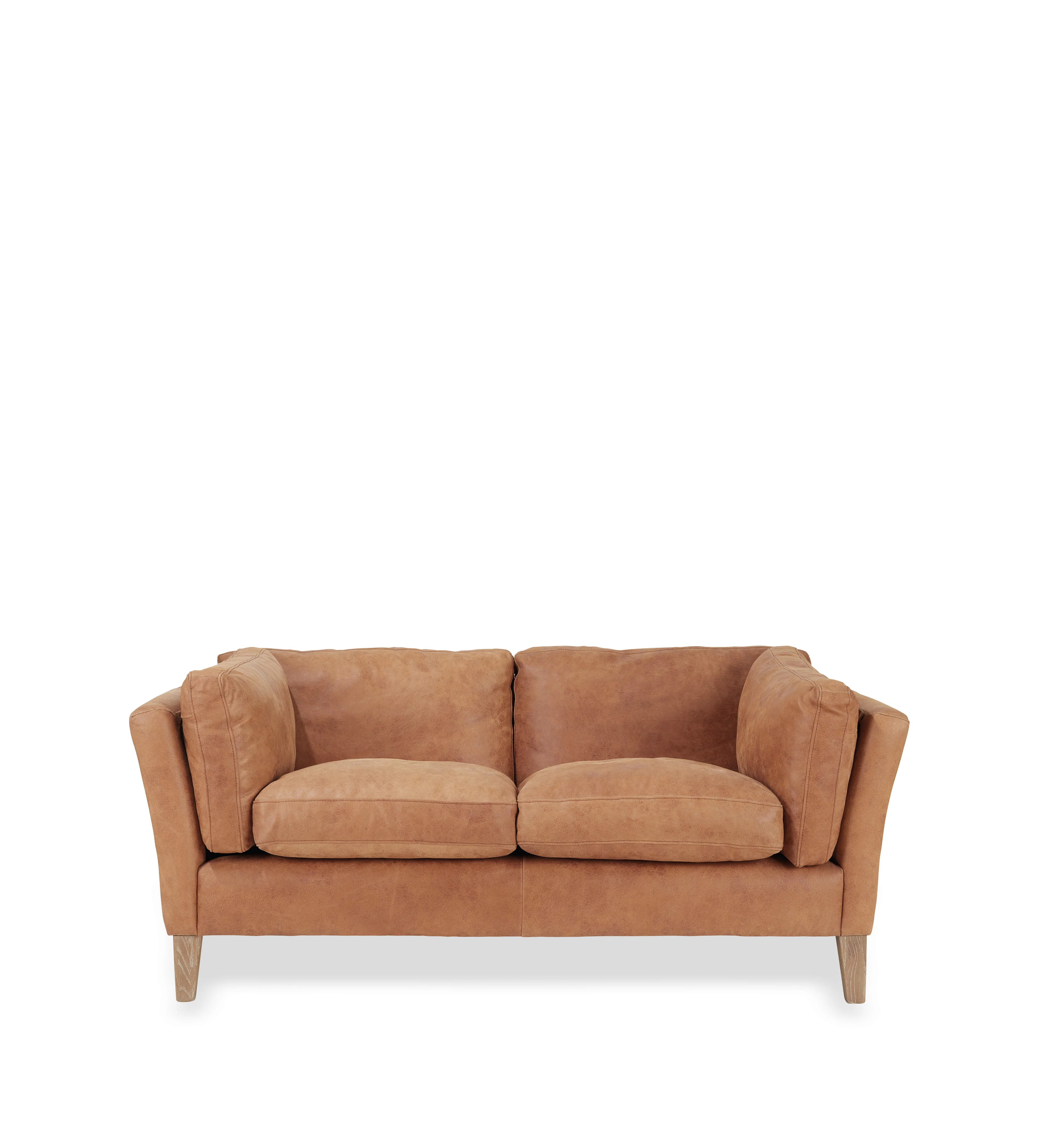 Marwick Leather 2-Seater Sofa – Aged Tobacco