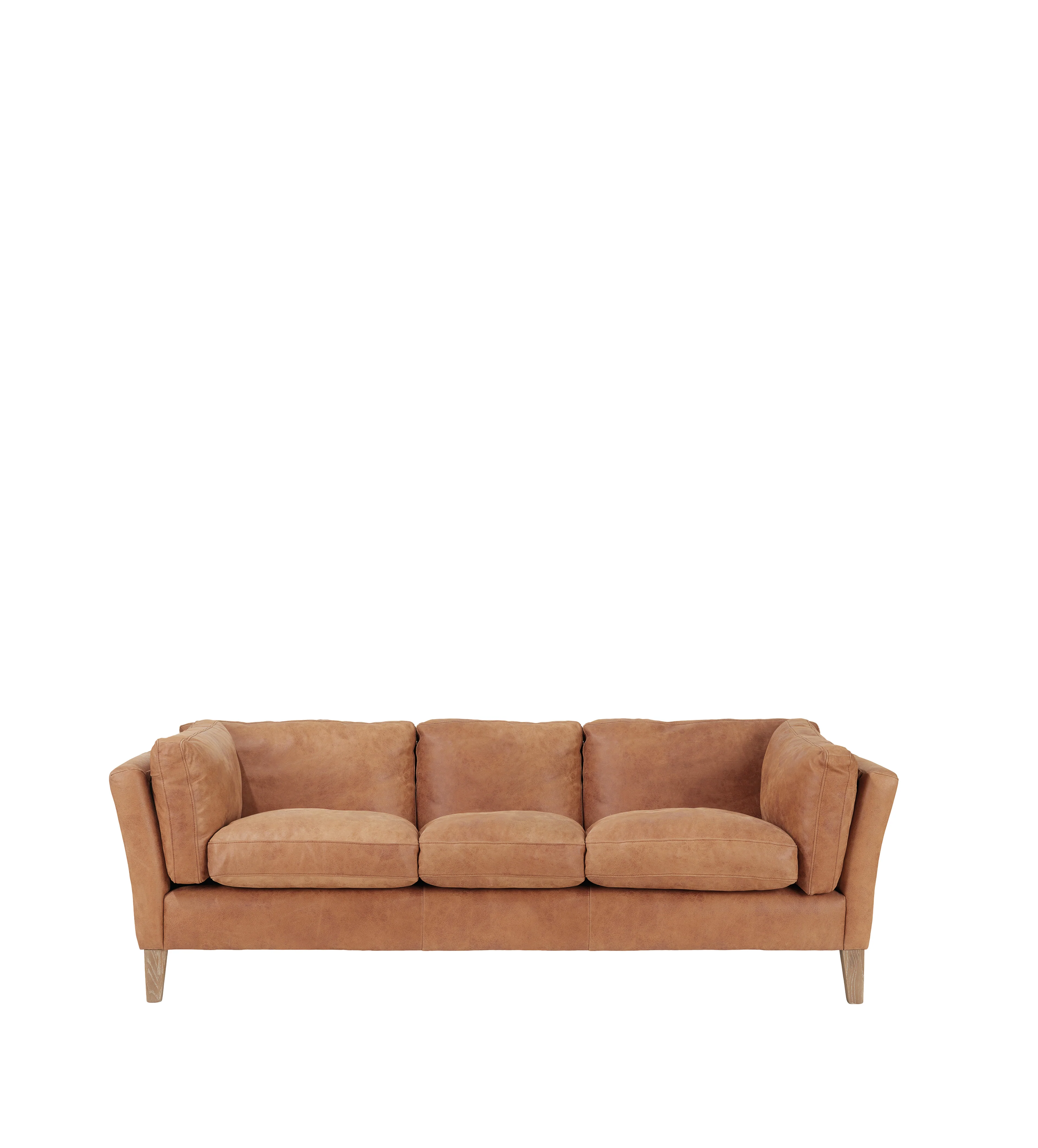 Marwick Leather 3-Seater Sofa – Aged Tobacco