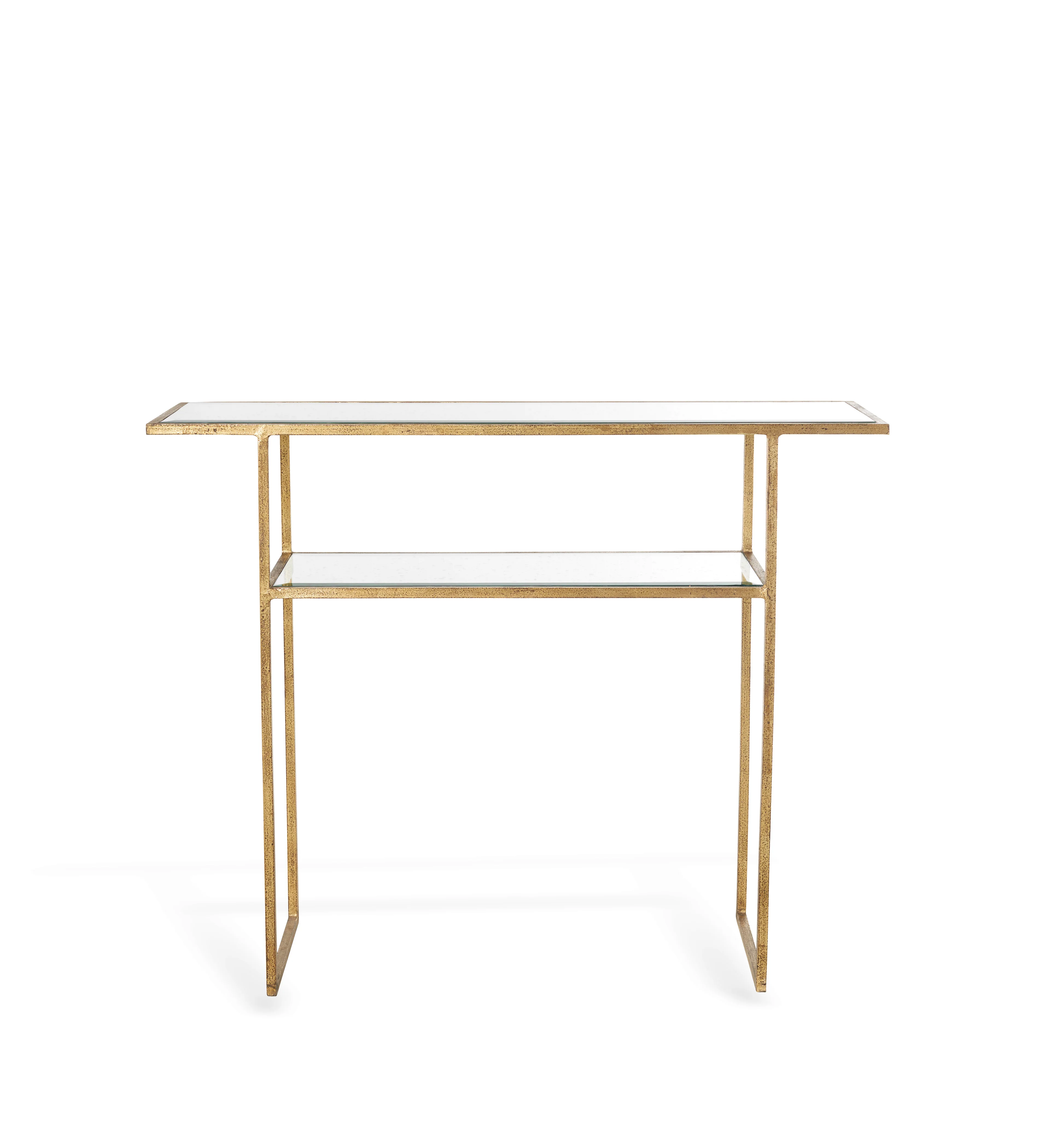 Merle Console Table – Antiqued Glass