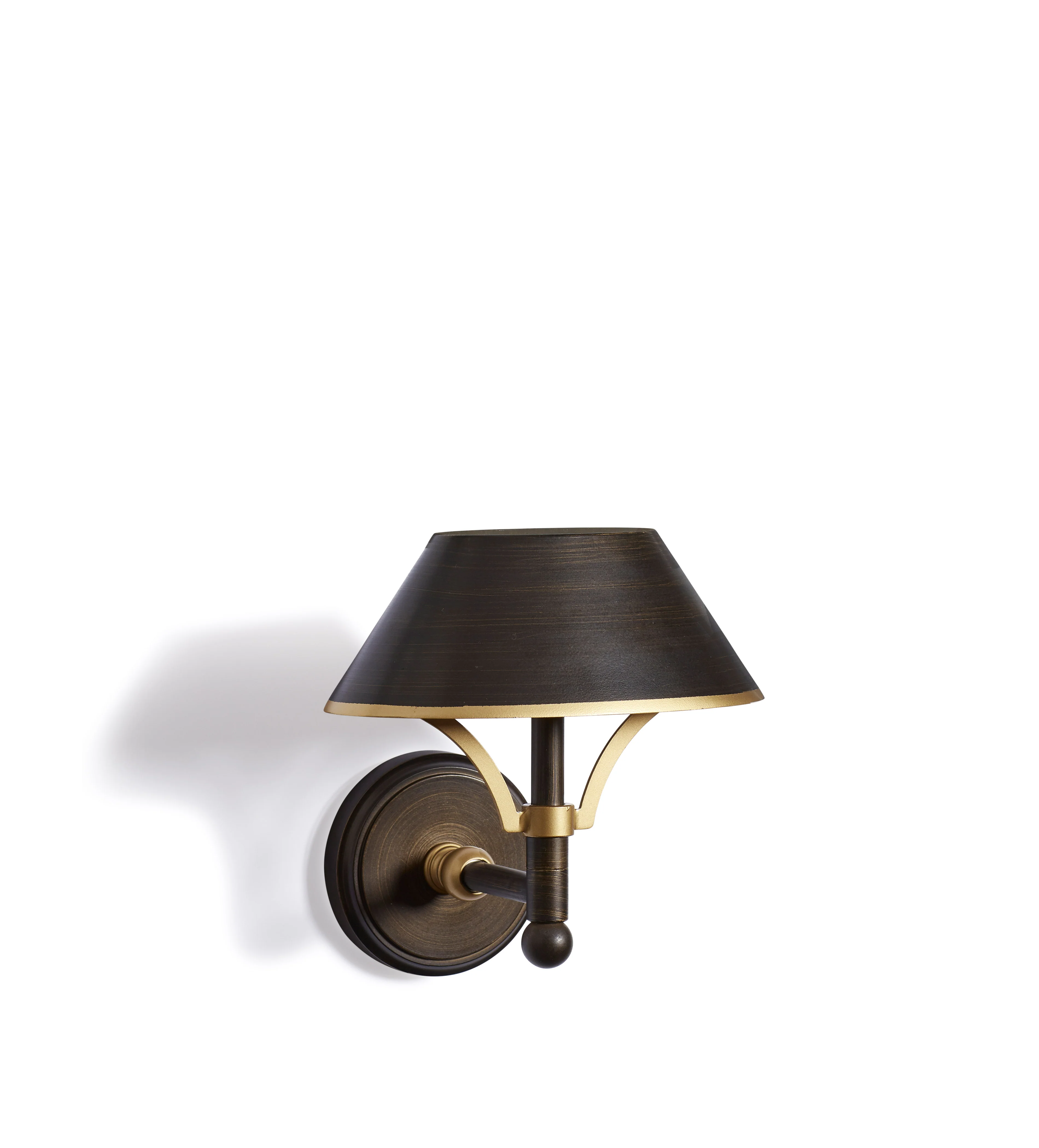 Mini Grisewood Wireless Wall Lamp and Shade – Brown