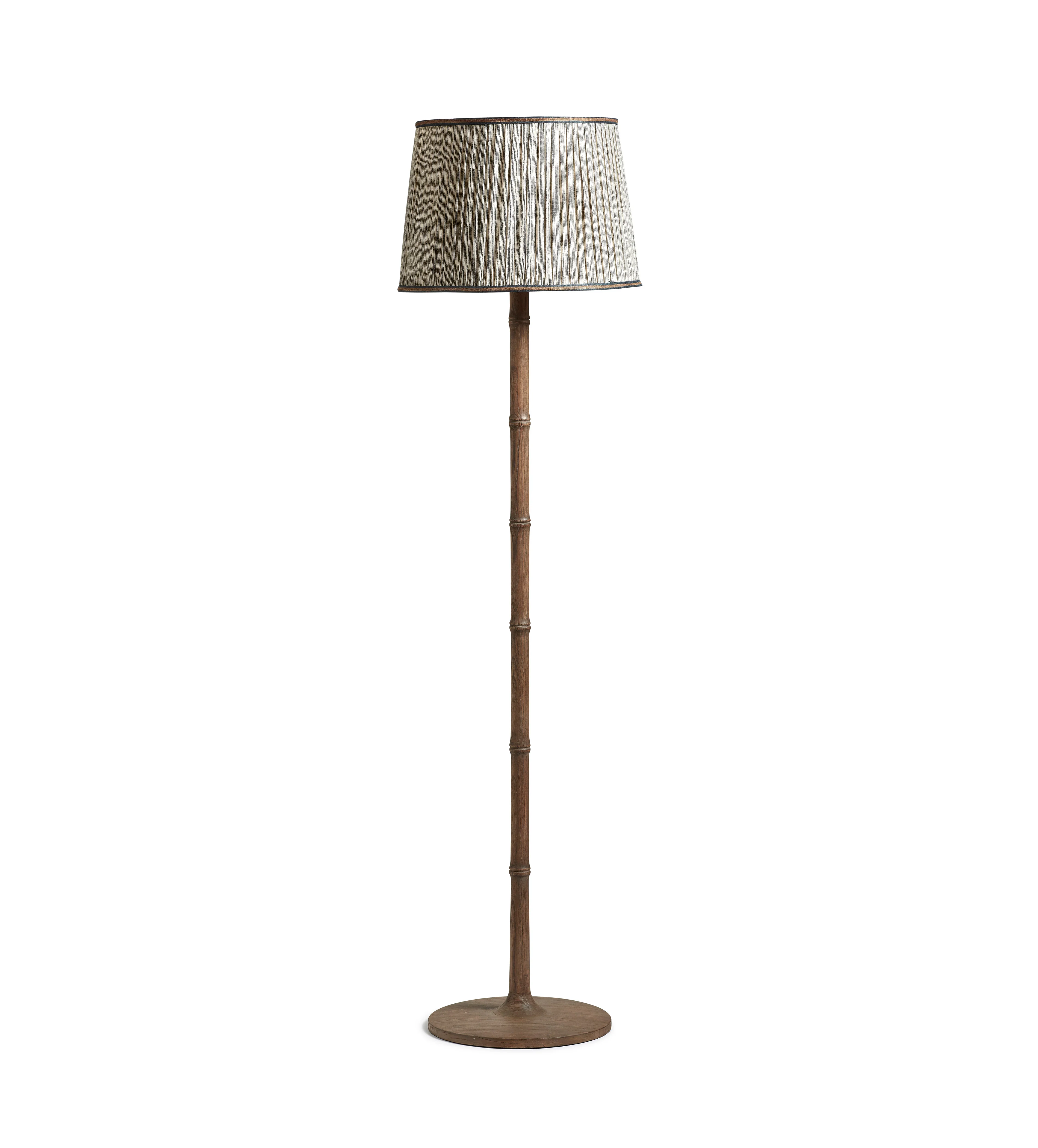 Minshan Floor Lamp Base – Natural Brown
