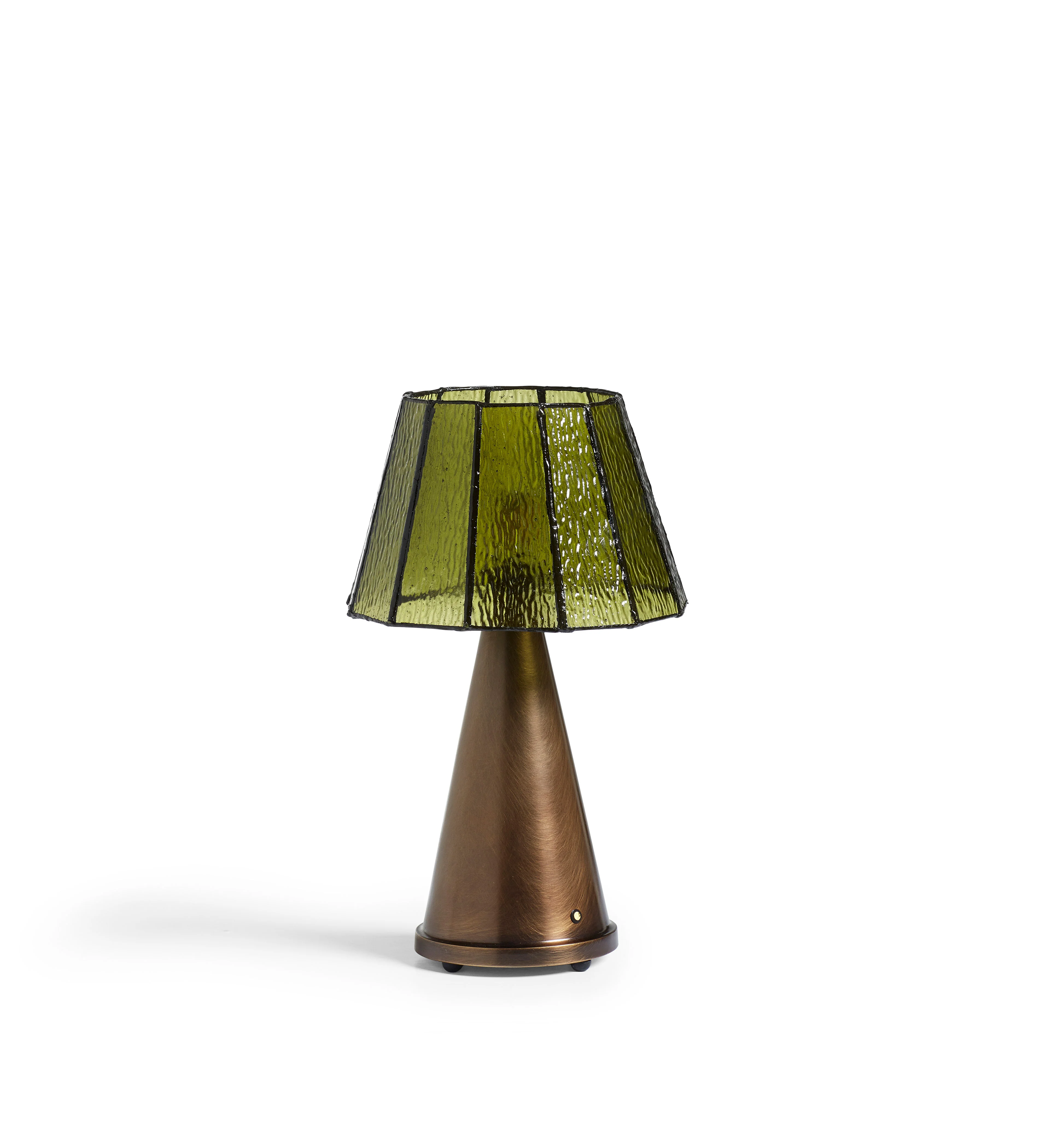 Mosaica Wireless Table Lamp and Shade – Green
