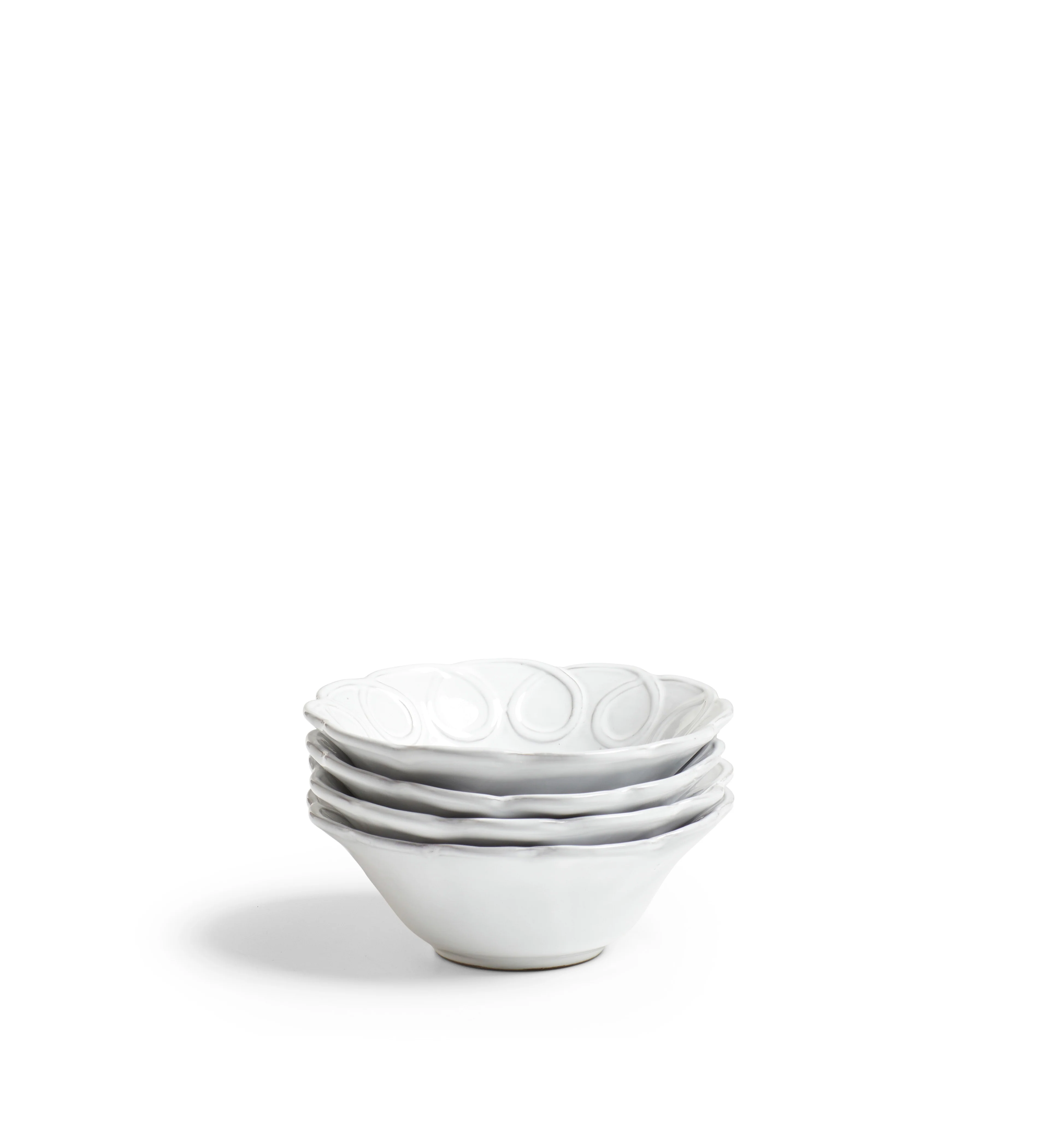 Nephele Cereal Bowls – Set of Four – White