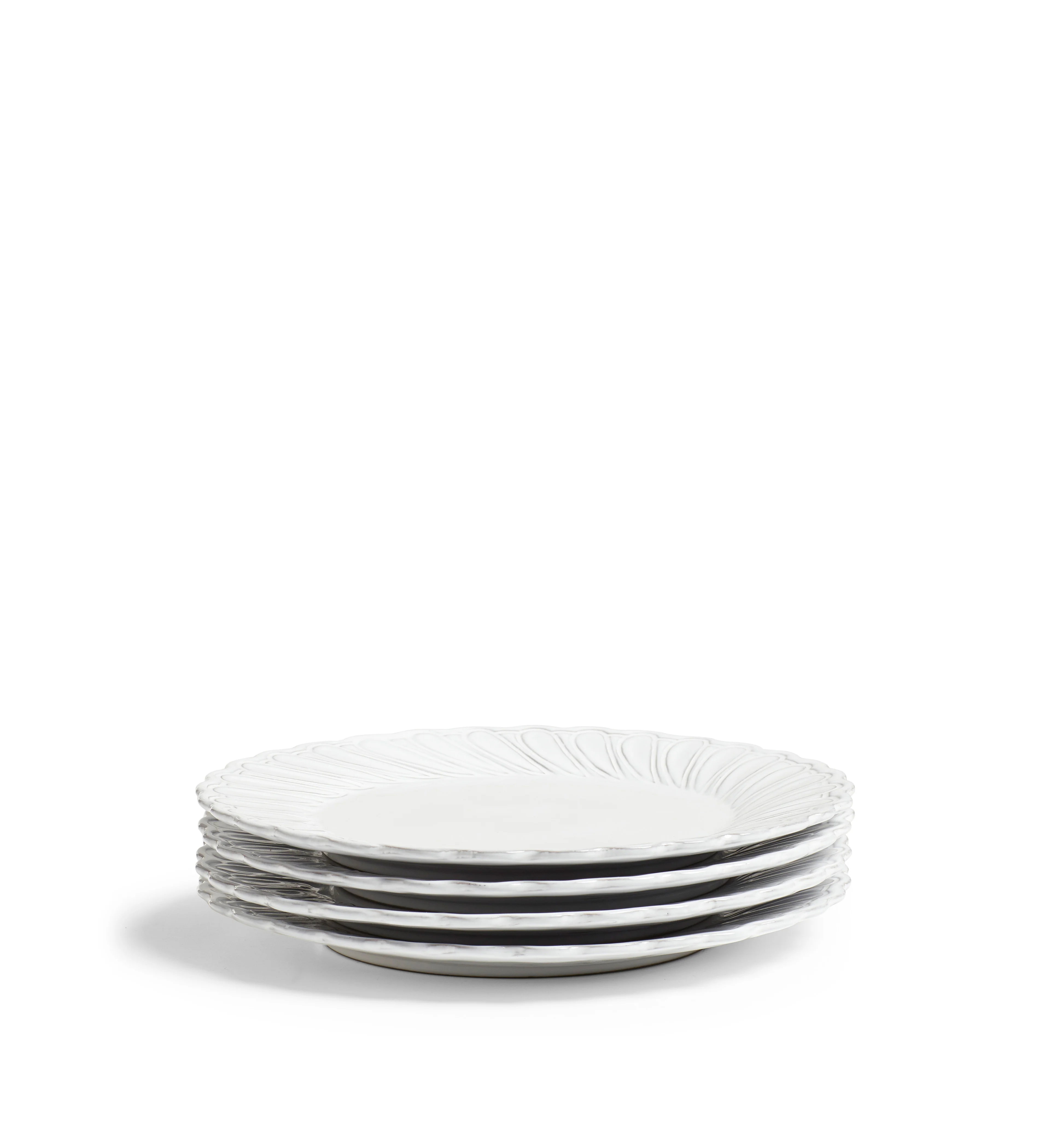 Nephele Dinner Plates – Set of Four – White