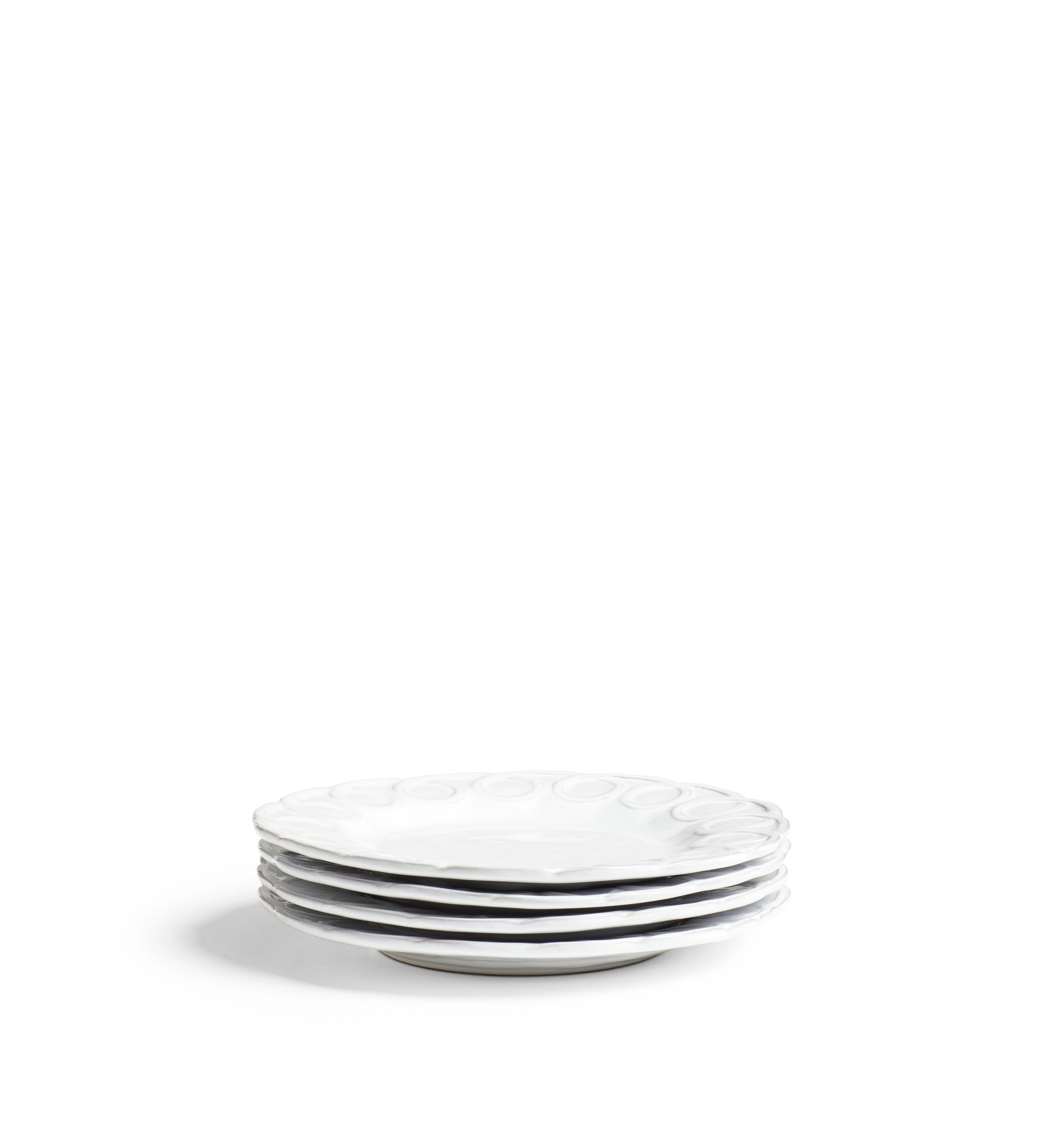 Nephele Side Plates – Set of Four – White