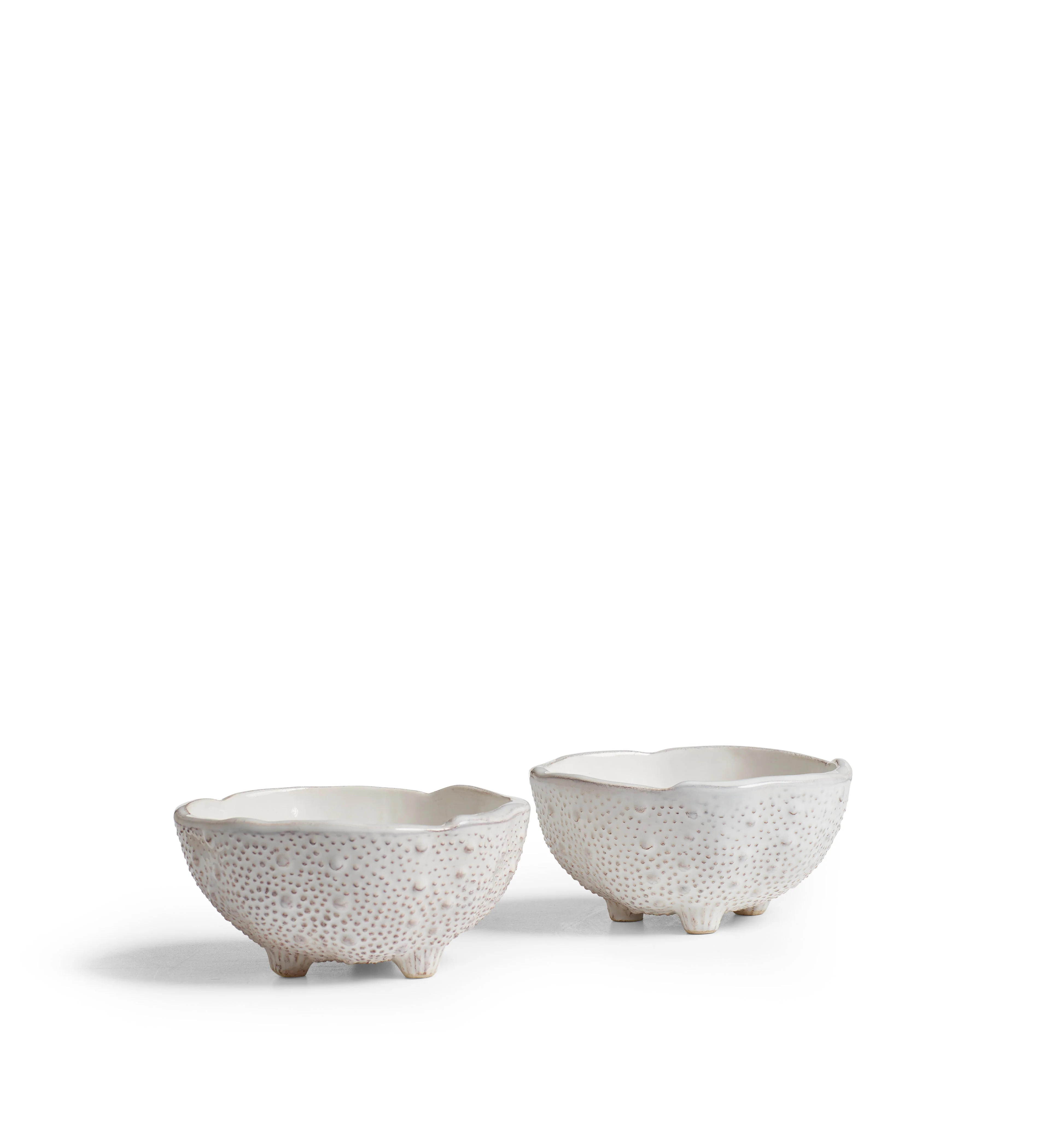 Nereid Bowls Pair – White